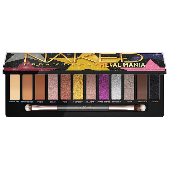 Urban Decay NAKED METAL MANIA Eyeshadow Palette - Metallic & Shimmer Eyeshadows for Smoky & Glam Makeup Looks | Perfect for Parties, Date Nights & Special Occasions