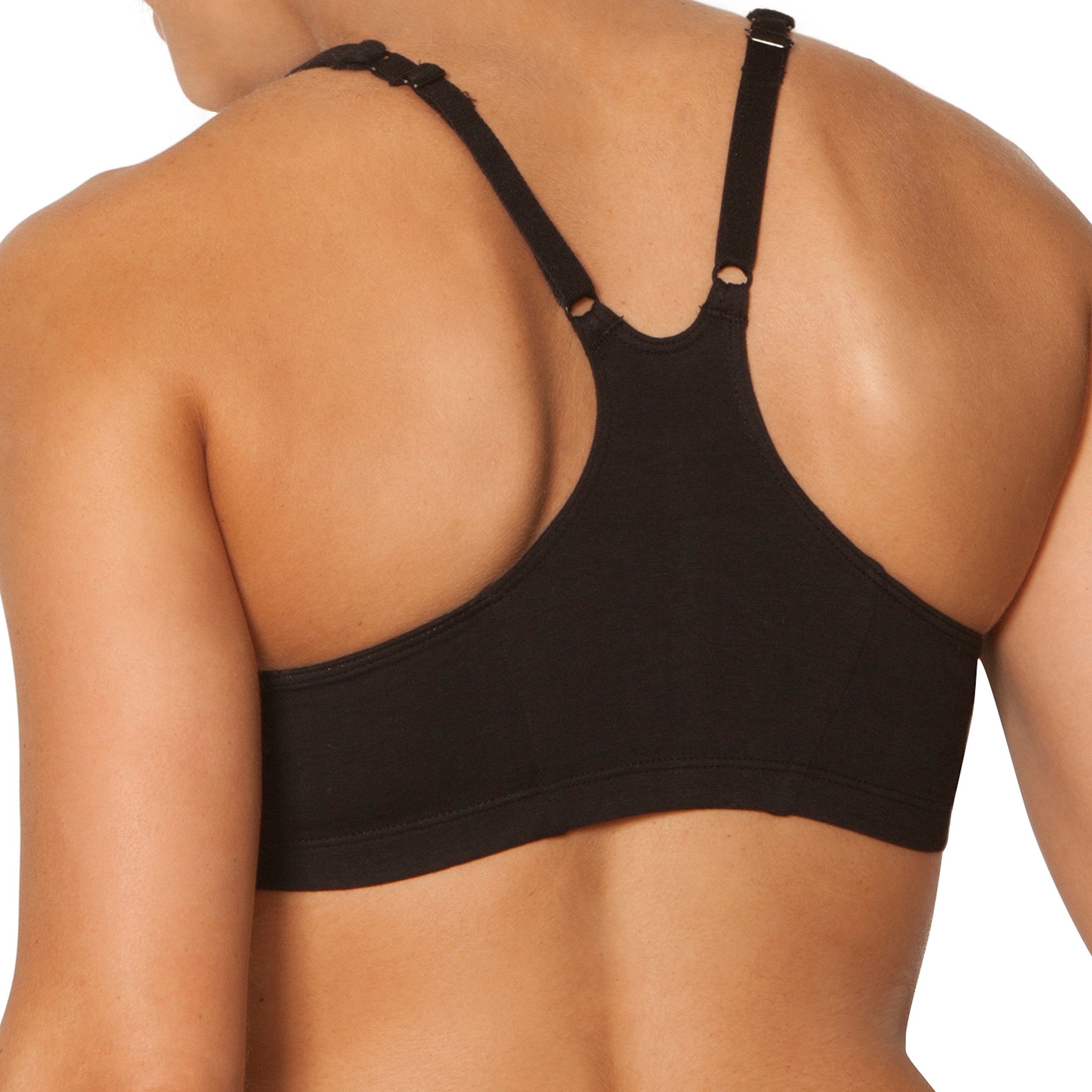 Fruit of the Loom Women's Adjustable Shirred Front Racerback Sports Bra - Comfortable Workout Bra for Yoga, Running & Gym - Plus Size Activewear for Women