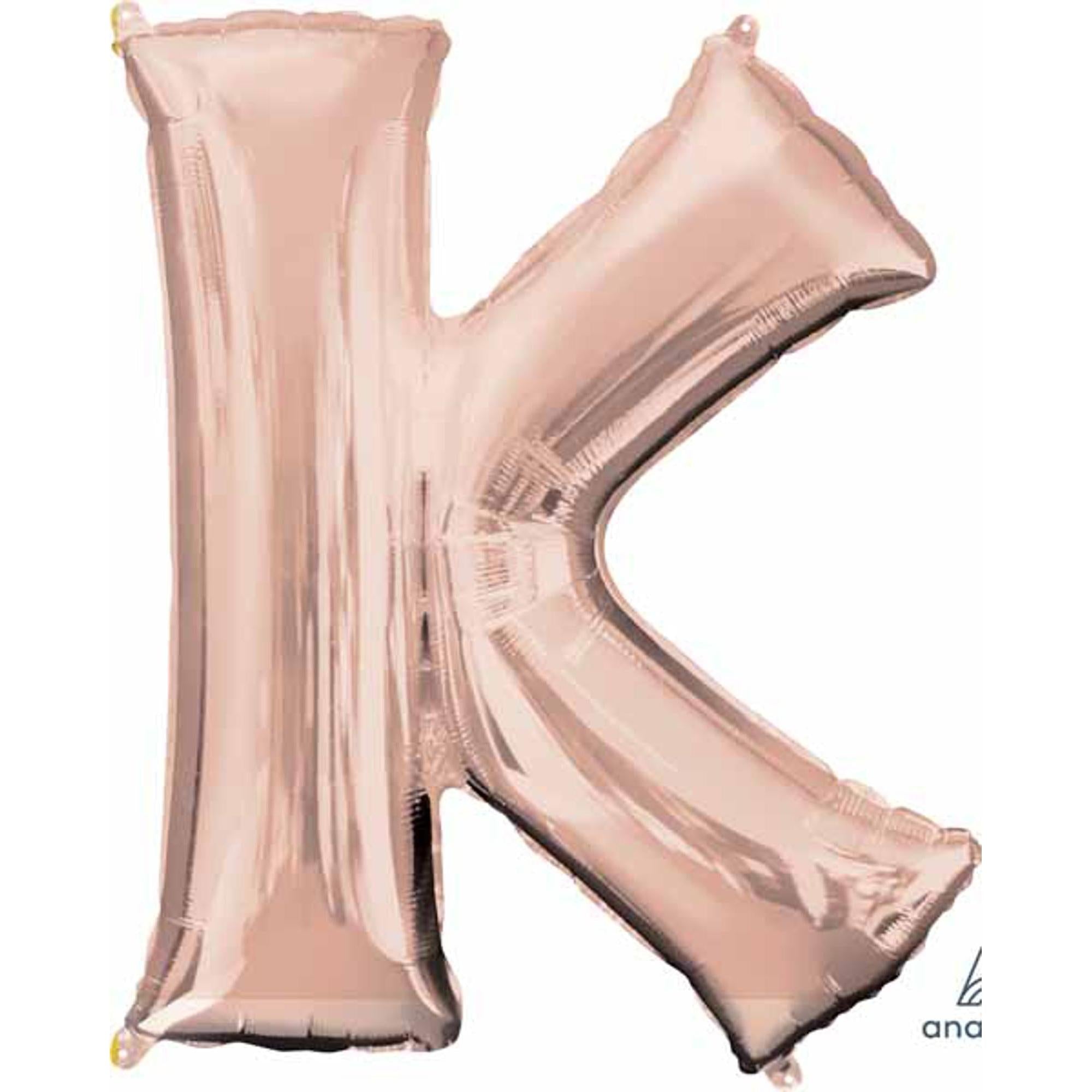 16 Inch Rose Gold Letter K - Elegant Home Decor for Wall, Wedding, Party & Nursery Room Decoration