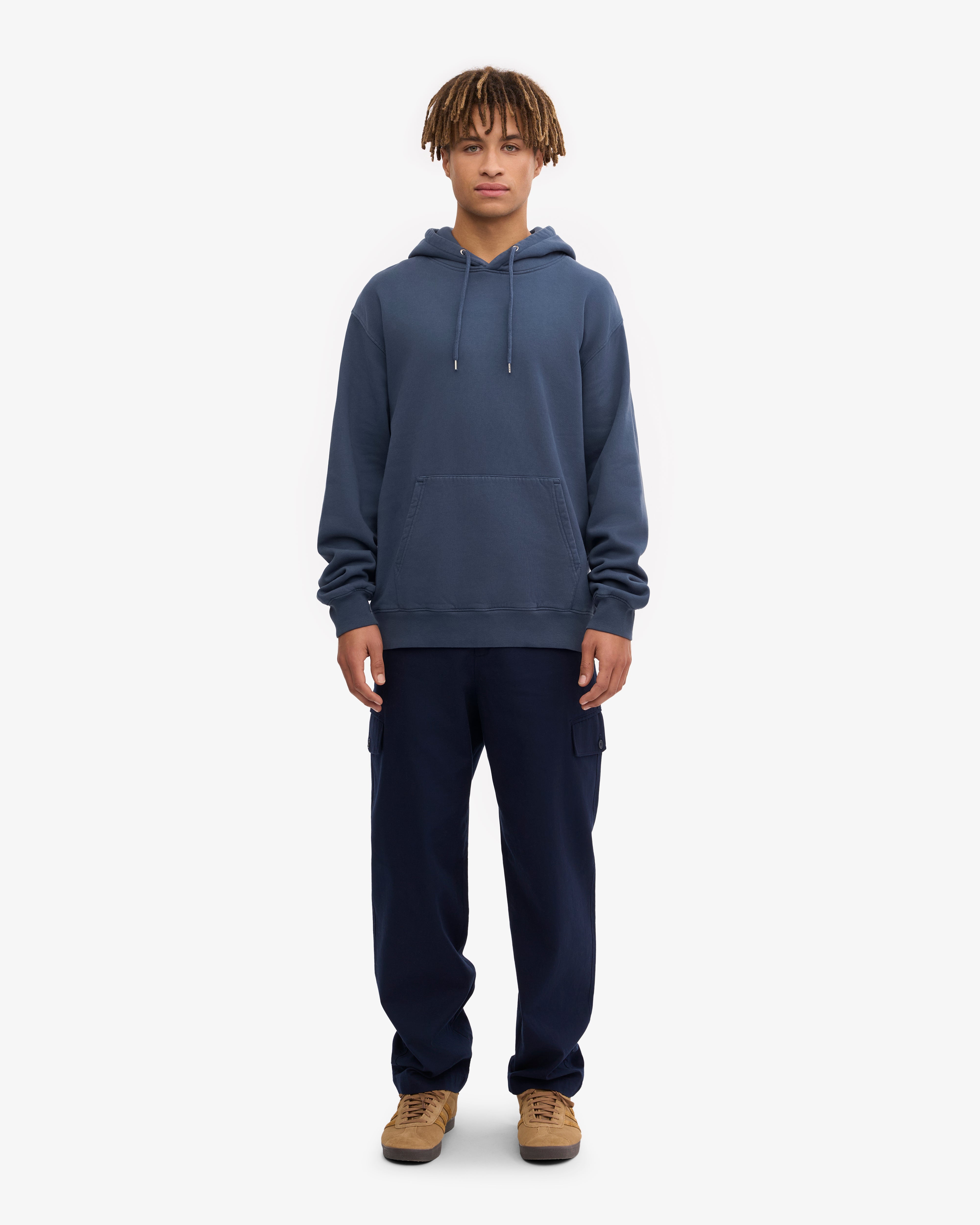 Classic Organic Cotton Hoodie - Petrol Blue | Eco-Friendly & Comfortable for Casual Wear & Outdoor Activities