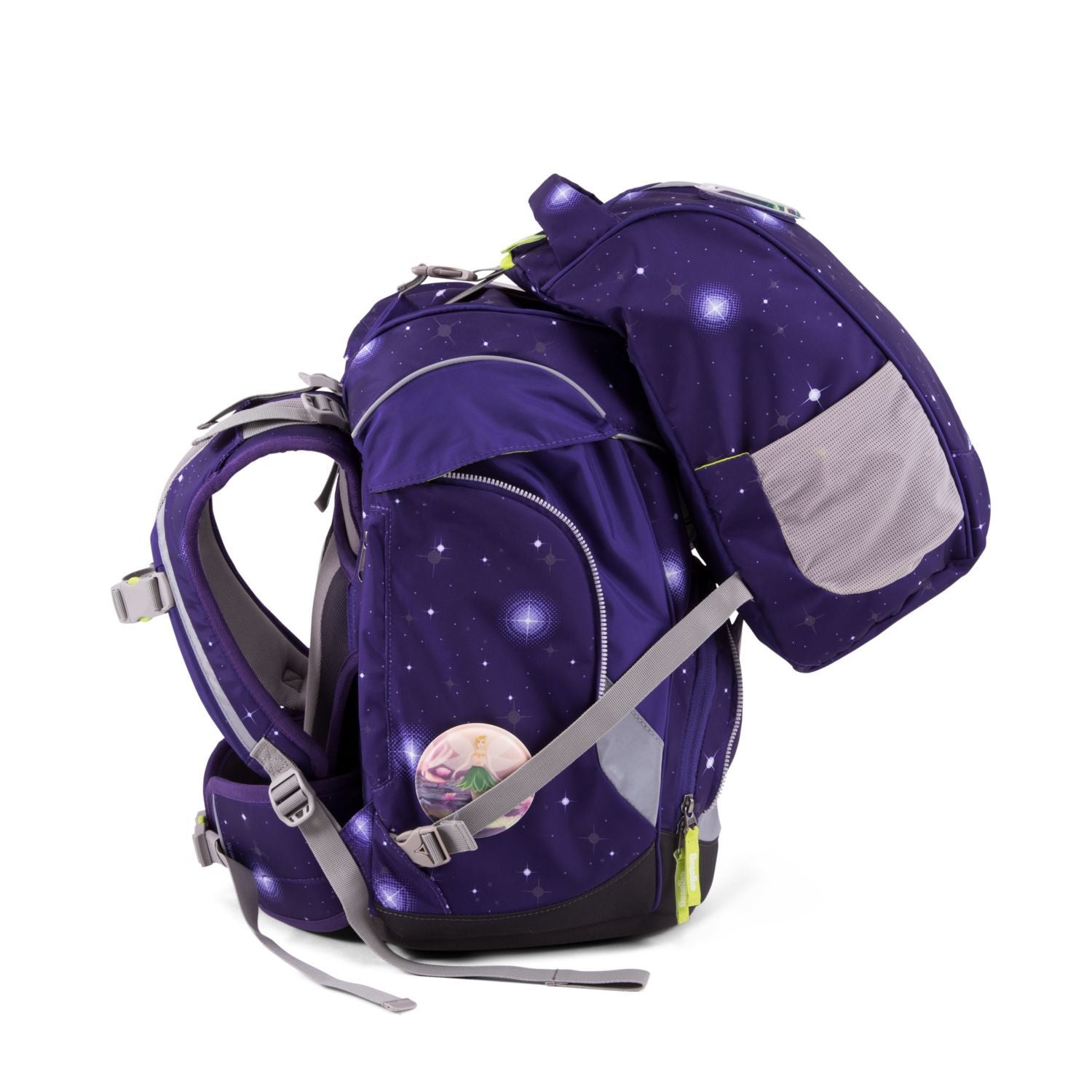 Ergobag School Backpack Set - 6 Piece Kids Bookbag with Super NinBear Design | Lightweight Durable Backpack for Elementary Students, Perfect for School, Travel & Outdoor Activities