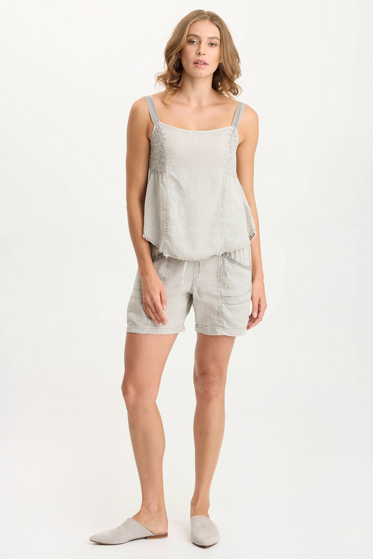 Rebel Linen Tabbed Shorts - Men's Casual Summer Shorts with Pockets | Perfect for Beach, Gym & Outdoor Activities