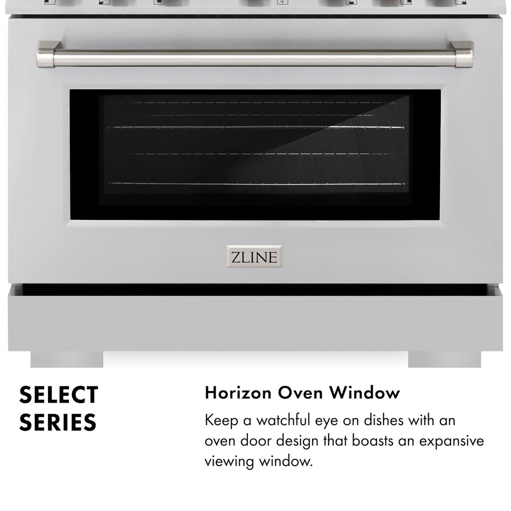 ZLINE HDR48 48-Inch Stainless Steel Dual Fuel Range - 6.7 cu. ft. Double Oven & 8-Burner Gas Cooktop for Professional Home Cooking & Entertaining