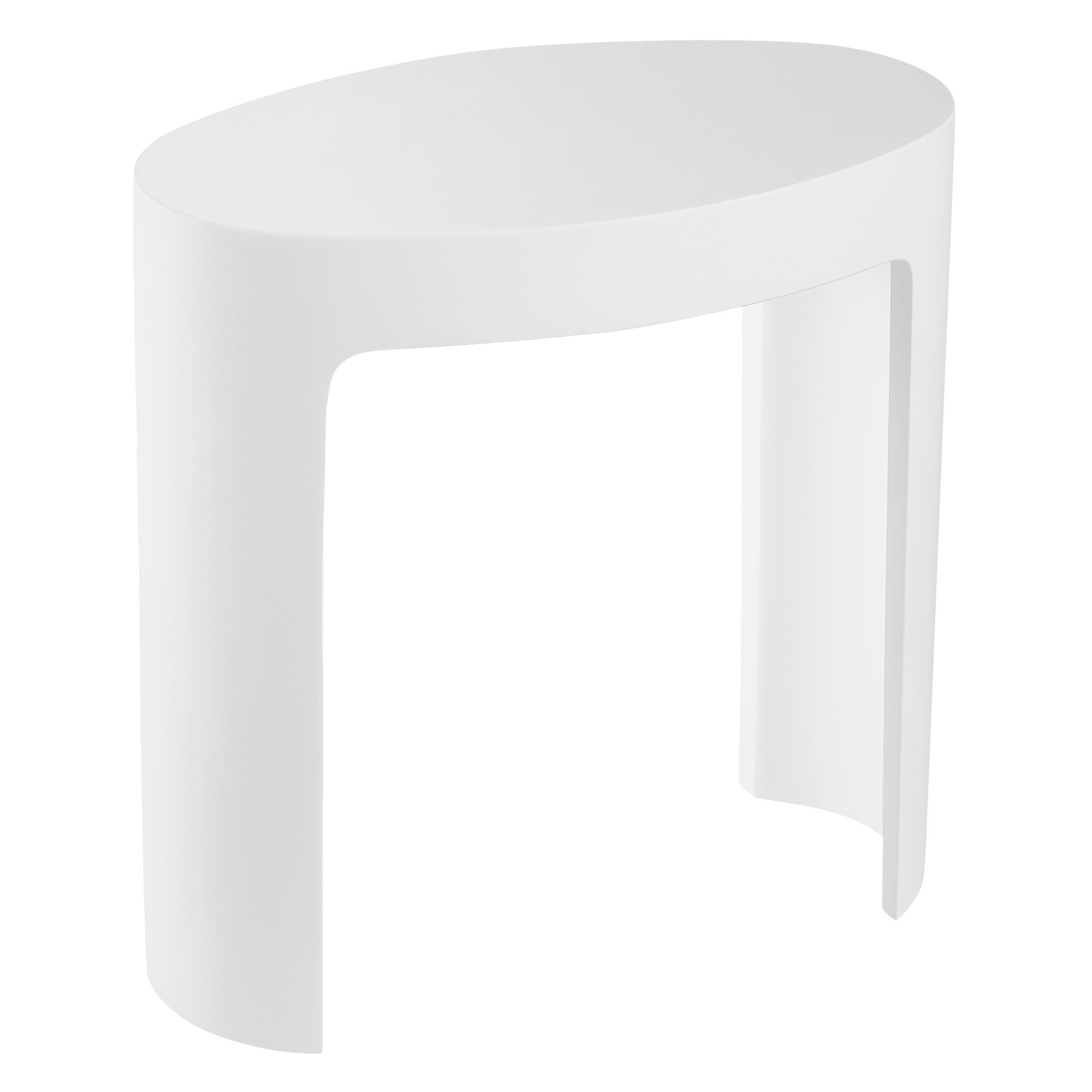 Ancona 17-Inch Bathroom Shower Bench - Pure Acrylic Stone, Non-Slip Matte White - Perfect for Elderly, Disabled & Spa Relaxation