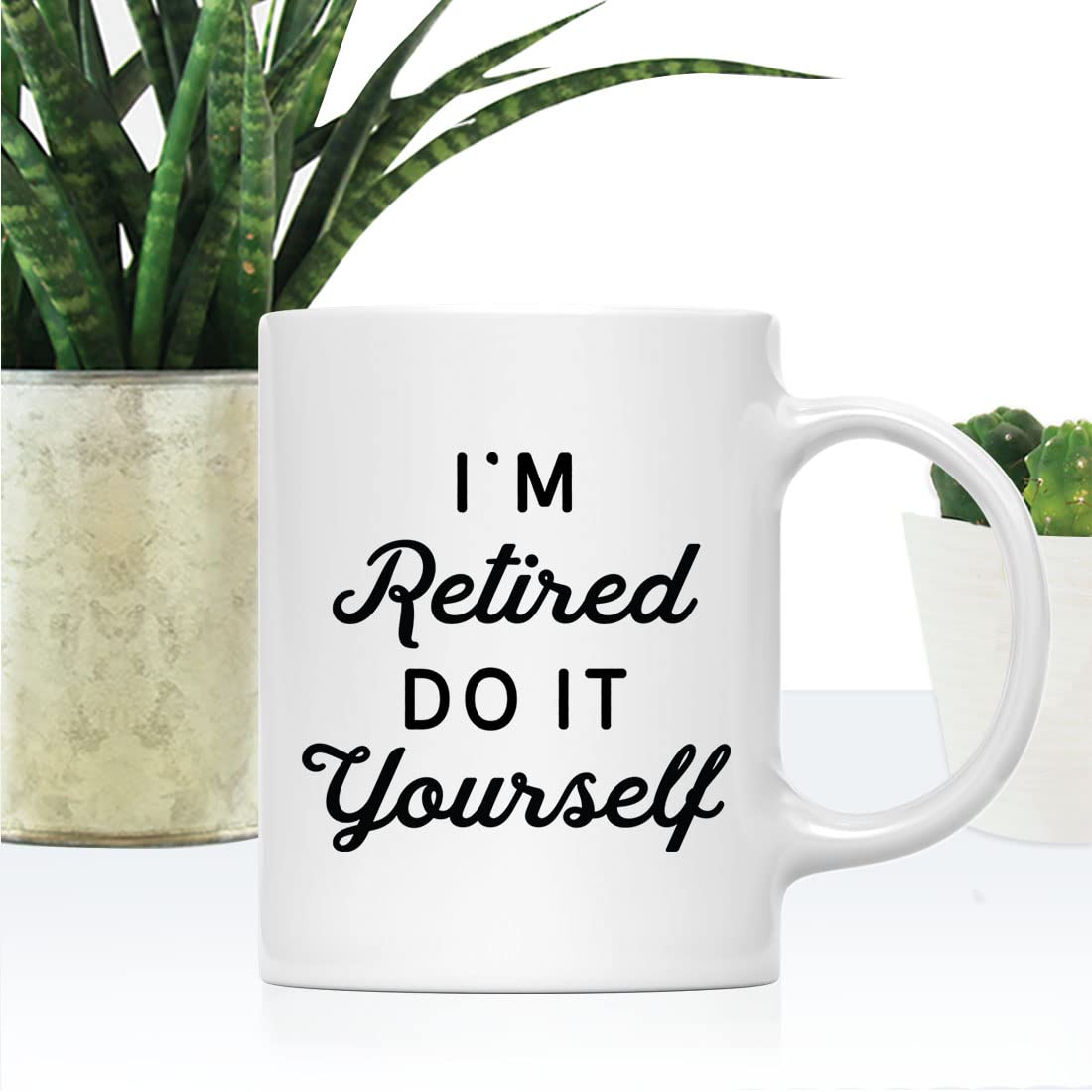 Funny Retirement Coffee Mug - 11oz Ceramic DIY Retirement Gift for Women, Men, Coworkers & Boss | Happy Retirement Present for Her & Him | Perfect for Office Farewell Parties & Retirement Celebrations
