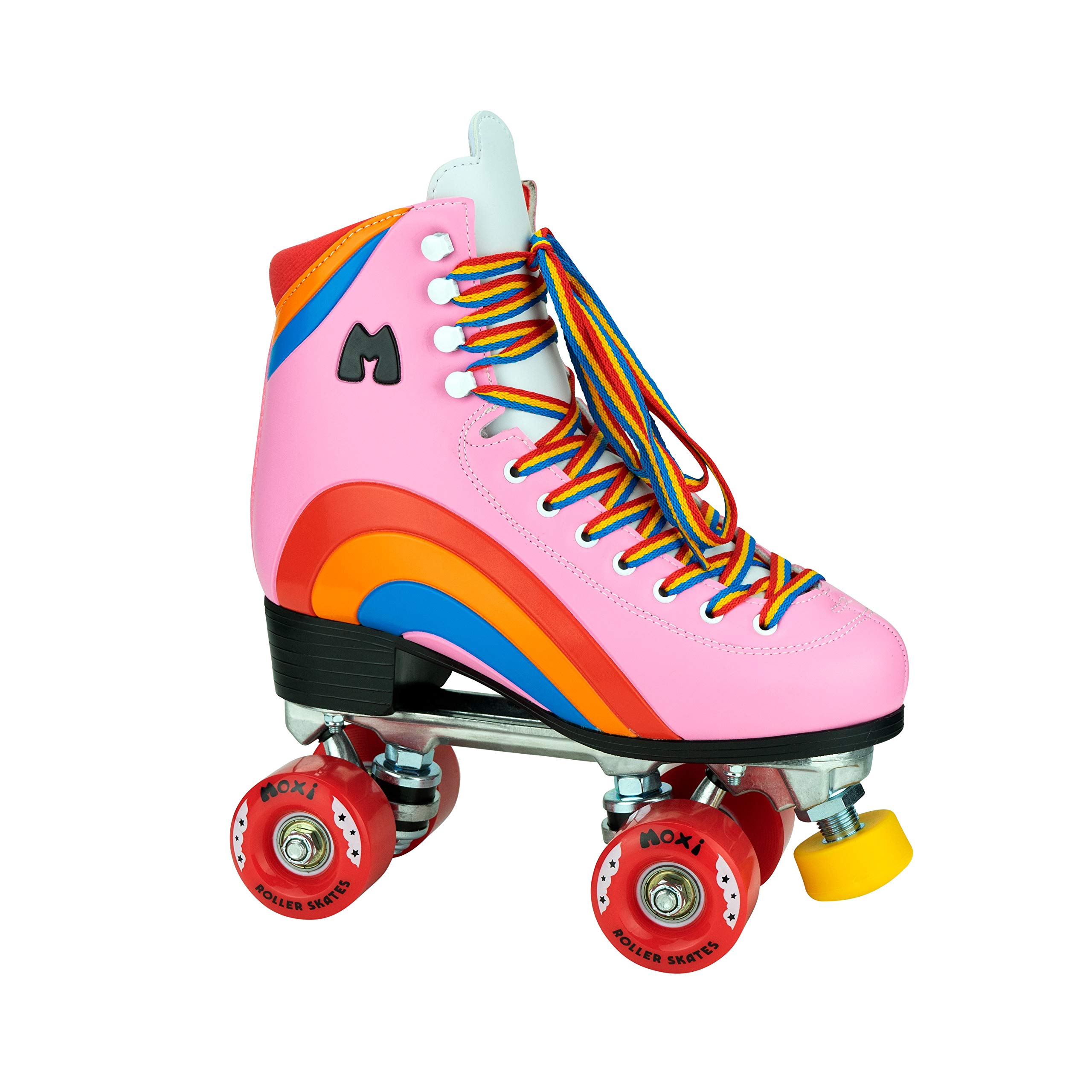 Moxi Rainbow Rider Roller Skates for Women - Cute & Stylish Quad Roller Skates with Colorful Design | Perfect for Outdoor Skating, Rink Parties & Retro Fashion Looks