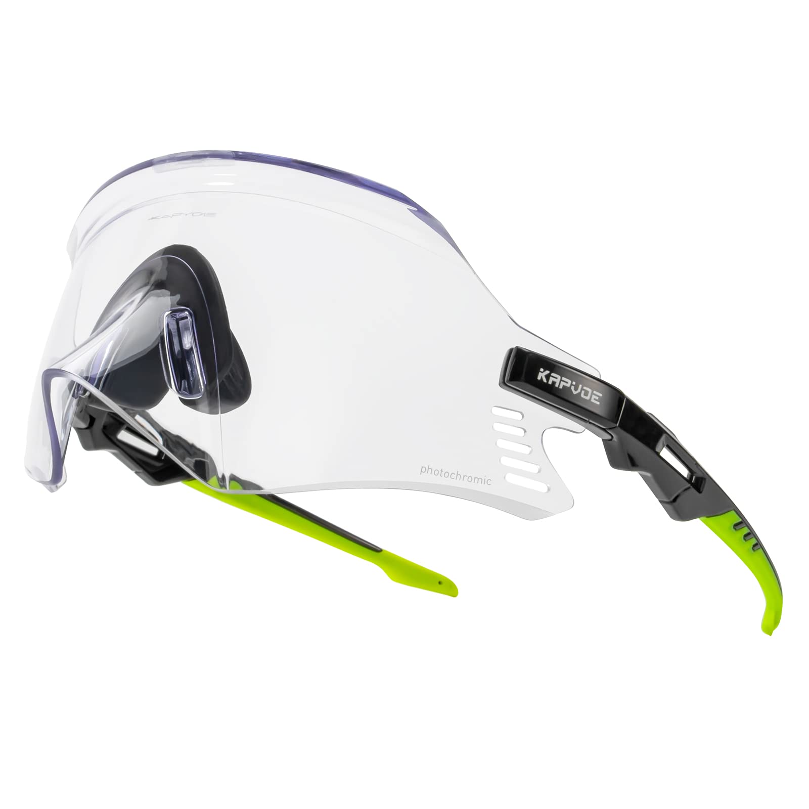 KAPVOE Photochromic Cycling Glasses for Men & Women - UV Protection MTB Bike Sunglasses with Clear to Dark Lens - Perfect for Mountain Biking, Road Cycling & Motorcycle Riding