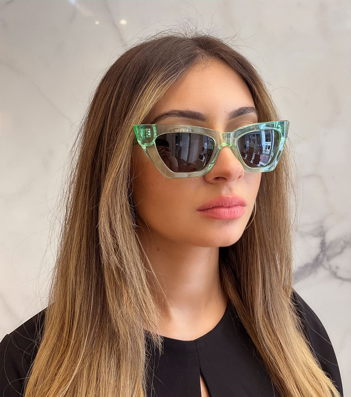 GOD FIVE Polarized Sunglasses for Men & Women - Mint Green Lens UV Protection - Perfect for Driving, Beach, and Outdoor Activities