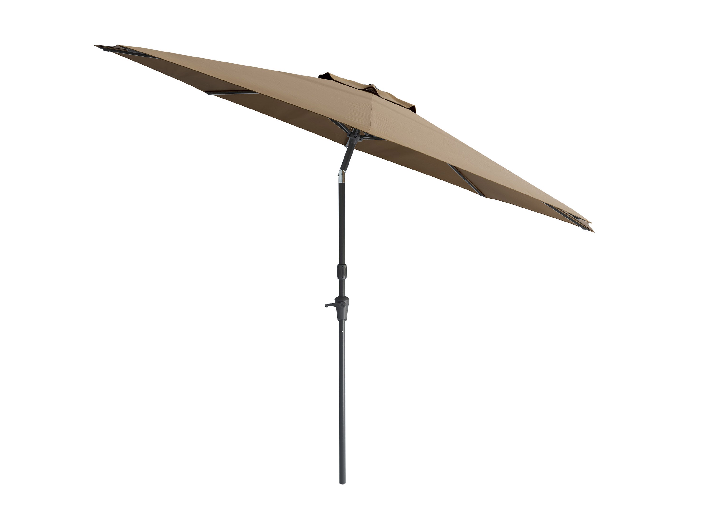 10ft Wind Resistant Sandy Brown Patio Umbrella - Outdoor Cantilever Market Umbrella for Poolside, Beach, Backyard & Garden Parties
