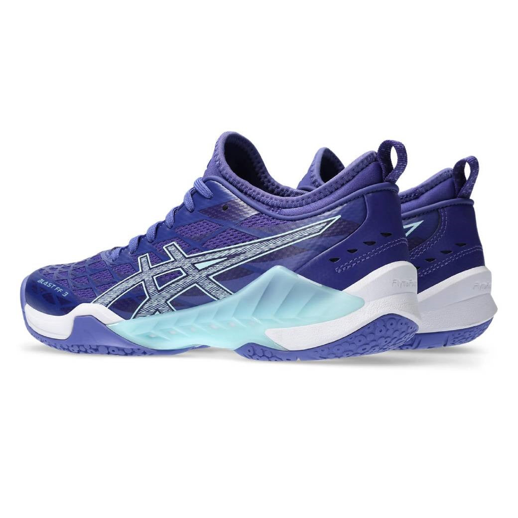 ASICS Blast FF 3 Women's Volleyball Shoes - Lightweight Indoor Court Sneakers for Women (Eggplant/Aquamarine) | Perfect for Volleyball, Badminton & Squash Games | Non-Marking Rubber Sole for Gym & Sports Courts
