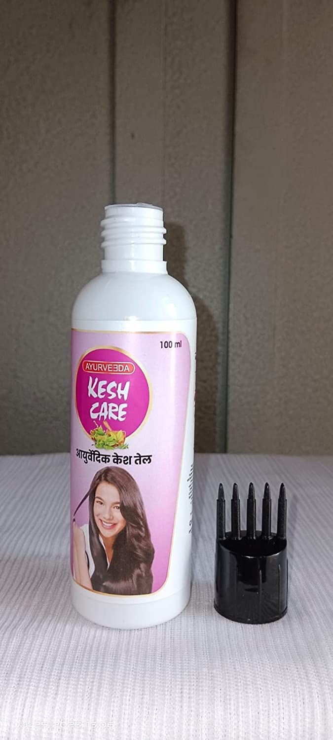 Ayurvedic Kesh Care Hair Oil with Comb - 100ml for Hair Growth & Scalp Health - Perfect for Daily Hair Care & Styling