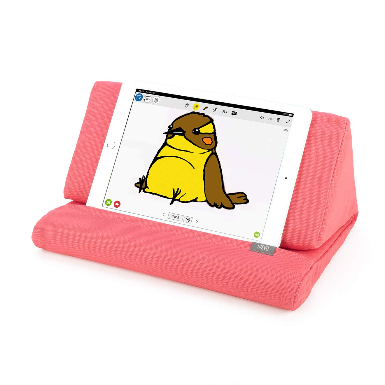 iPevo PadPillow Stand for iPad Air & iPad 4/3/2/1, Nexus & Galaxy Tablets - Adjustable Honeysuckle Tablet Holder (MEPX-07IP) - Perfect for Bed, Couch & Desk Use