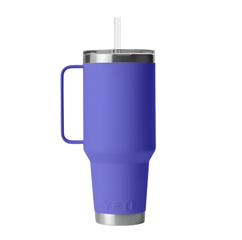 Yeti Rambler 42 oz Stainless Steel Insulated Straw Mug - Keeps Drinks Cold for Hours, Perfect for Outdoor Adventures, Camping, and Travel