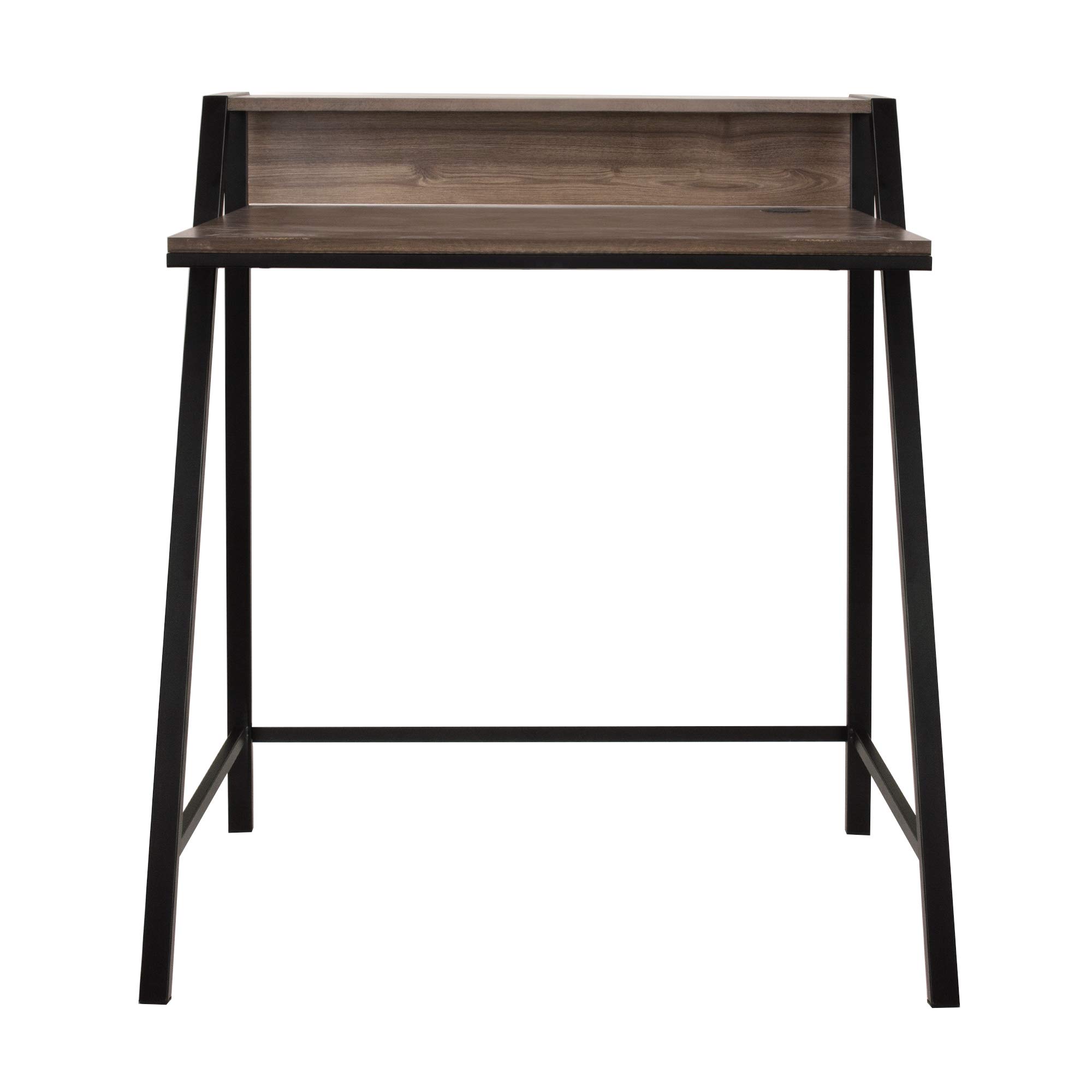 Portable Compact Home Office Desk with Mini Hutch - Lightweight Wooden Writing Table for Small Spaces, Dorm Rooms & Workspaces | American Art Decor