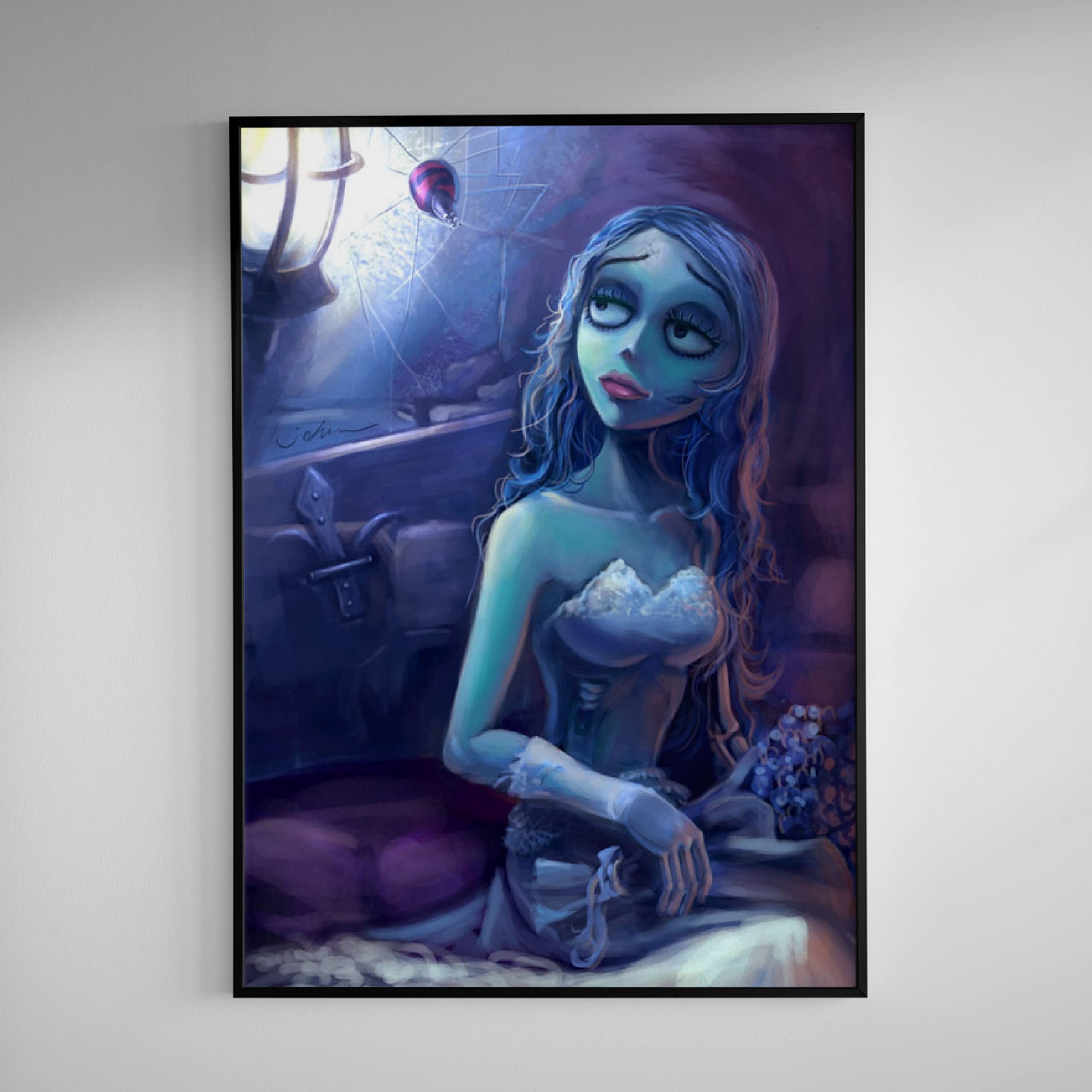 Tim Burton's Corpse Bride Poster - Gothic Wall Art Decor for Bedroom, Living Room, and Home Theater
