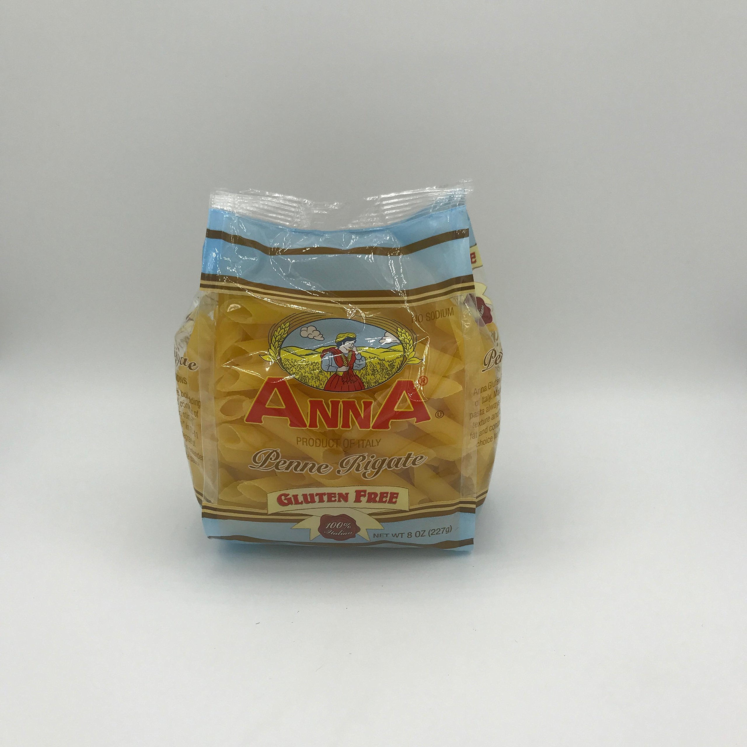 Anna Gluten Free Penne Rigate Pasta - 4 Pack | Organic Wheat-Free Italian Pasta for Healthy Meals, Vegan & Celiac-Friendly | Perfect for Pasta Salads, Casseroles & Family Dinners