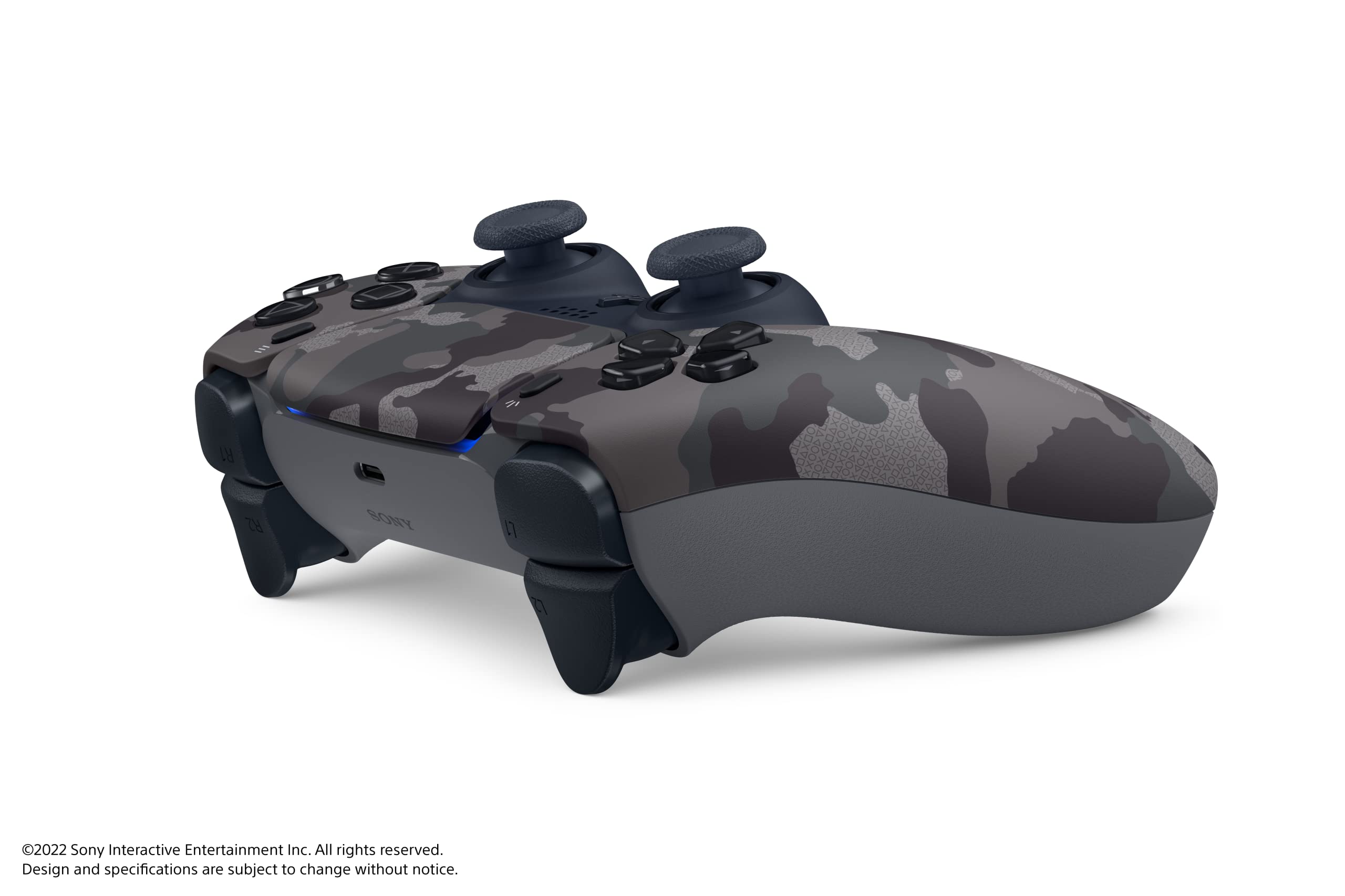 Sony PlayStation 5 DualSense Wireless Controller - Gray Camouflage (Renewed) | Compatible with PS5 Console | Perfect for Gaming, Streaming & Multiplayer Sessions