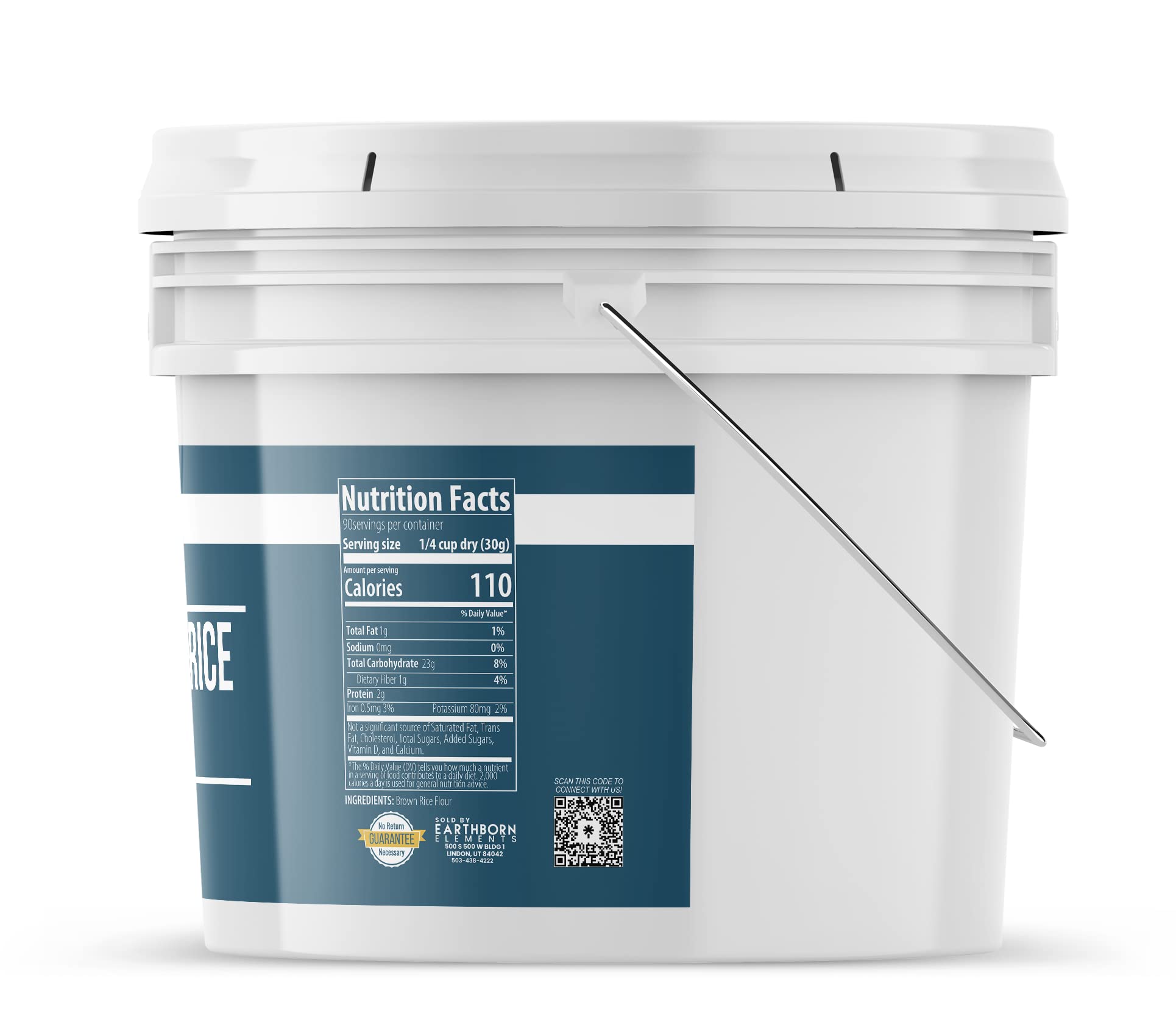 Earthborn Elements Brown Rice Flour, White Rice Flour & Tapioca Starch Bundle - 1 Gallon Bulk Pack | Gluten-Free Baking Ingredients for Thickening Sauces, Making Bread, Cookies & Pastries | Perfect for Keto, Paleo & Vegan Recipes