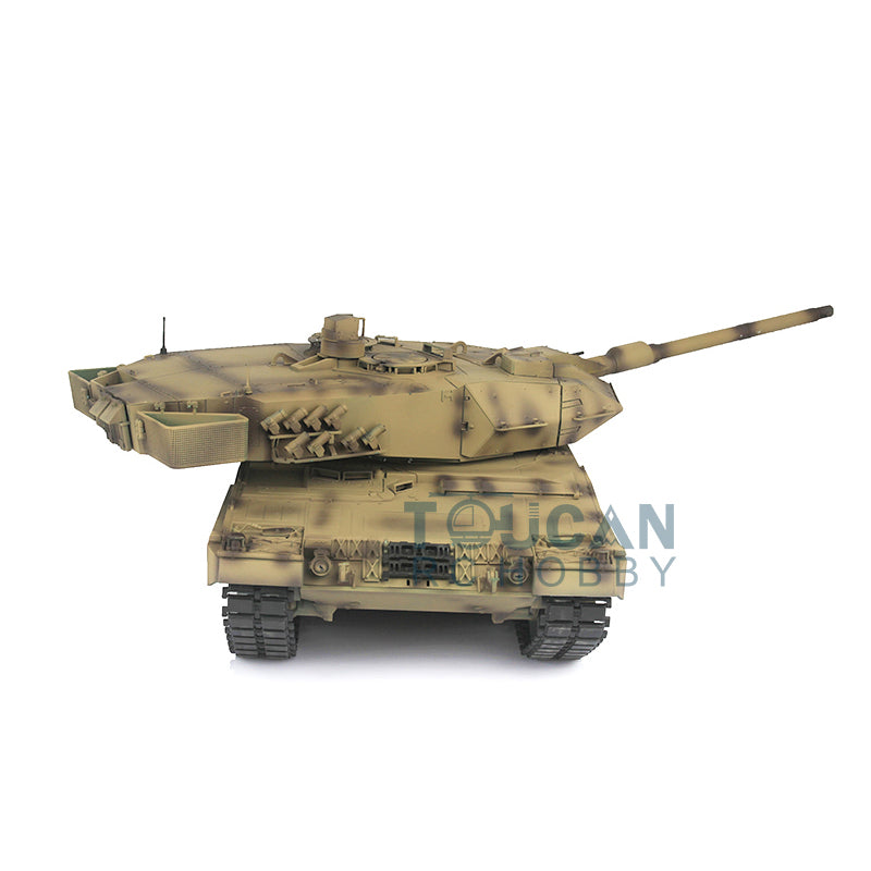1/16 Scale Leopard 2A6 RC Tank - Full Metal RTR Electric Remote Control Military Vehicle with Smoke, Sound, Infrared Battle, Barrel Recoil & 360° Rotating Turret - Perfect for Outdoor Battles, Collection Display and RC Hobby Enthusiasts