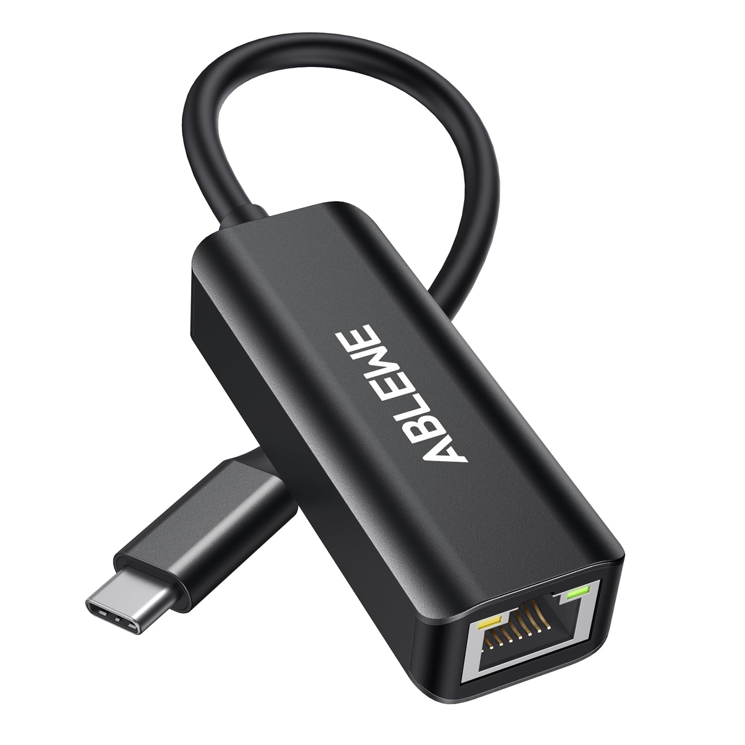 ABLEWE USB C to Ethernet Adapter - Gigabit RJ45 to Type-C Thunderbolt 3 Compatible for MacBook Pro/Air, Dell XPS, iPad Pro - Fast Wired Internet for Home Office, Gaming & Video Conferencing