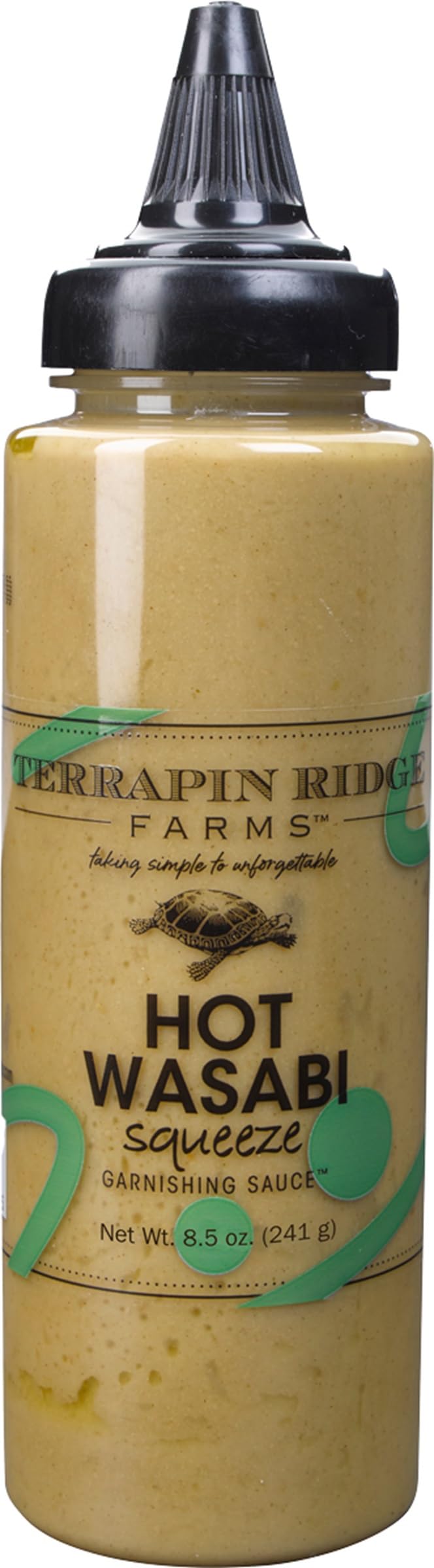 Terrapin Ridge Farms Hot Wasabi Sauce - 8.5oz Squeeze Bottle for Sushi, Seafood & Asian Dishes - Spicy Condiment & Garnish