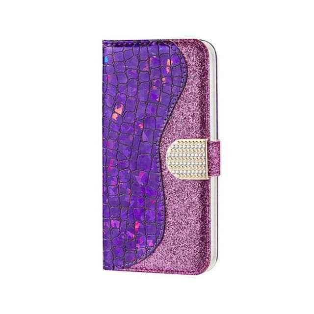 Sparkly Glitter Bling Flip Cover Case for Samsung Galaxy S22 Plus - Trendy Protective Phone Case for Women & Girls | Perfect for Parties, Night Out & Everyday Use