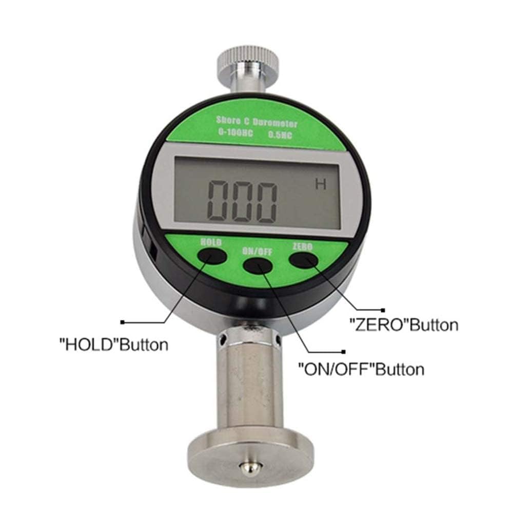 LX-C-Y Digital Shore C Hardness Tester Durometer 0-100HC for Rubber & Plastic - Measure Material Hardness in Automotive, Manufacturing & Quality Control