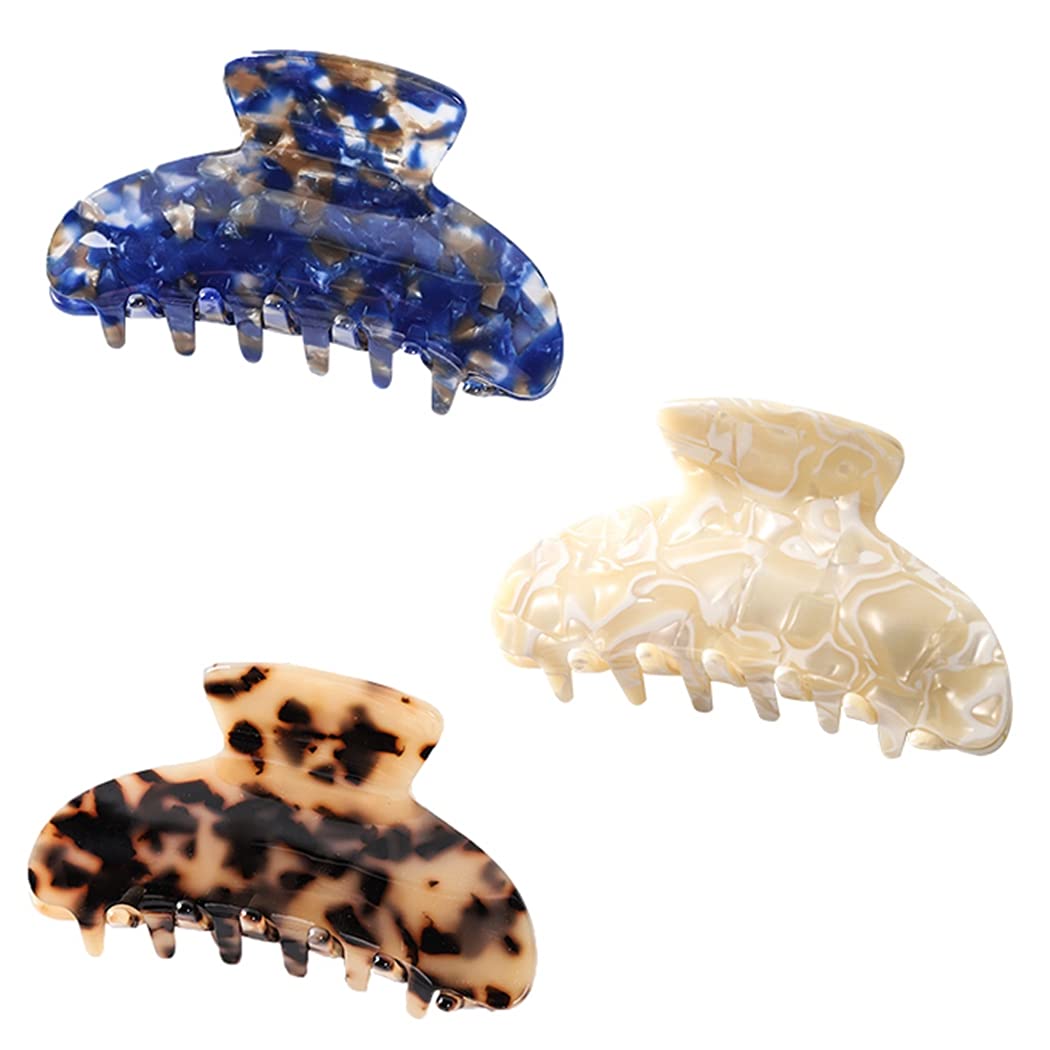 Licogel Hair Claw Clips 3PCS - Strong Hold Barrettes for Women, Styling & Updos