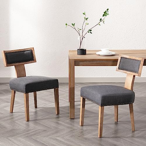 Linen-charcoal-2pk-nailhead Natural Back