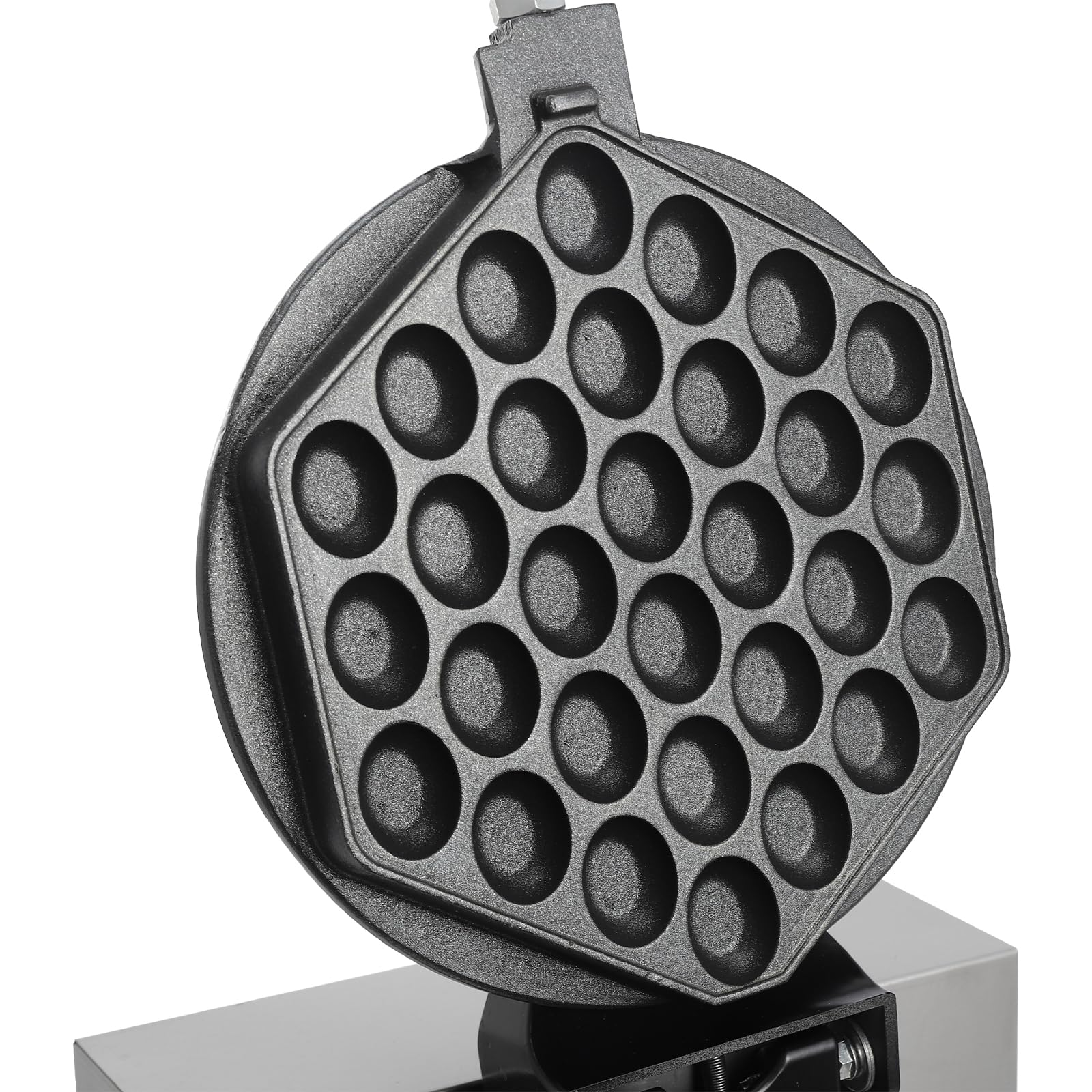 Commercial Bubble Waffle Maker 1300W - 180° Rotatable Dual Non-Stick Pans - Stainless Steel Egg Puff Iron with Adjustable Temp (50-300°C/122-572°F) - Perfect for Cafes, Food Trucks & Home Breakfast