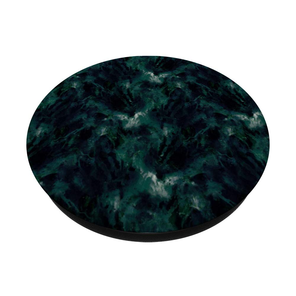 Natural Moss Green & Black Swirl Art Painting PopSockets PopGrip - Swappable Phone & Tablet Grip for Artists, Nature Lovers & Tech Enthusiasts | Perfect for Daily Use, Travel & Creative Workspaces