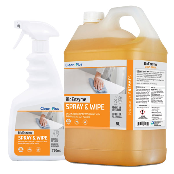 BioEnzyme Spray and Wipe - Natural Multi-Surface Cleaner for Kitchen, Bathroom & Floors | Eco-Friendly Cleaning Solution for Home & Office Use
