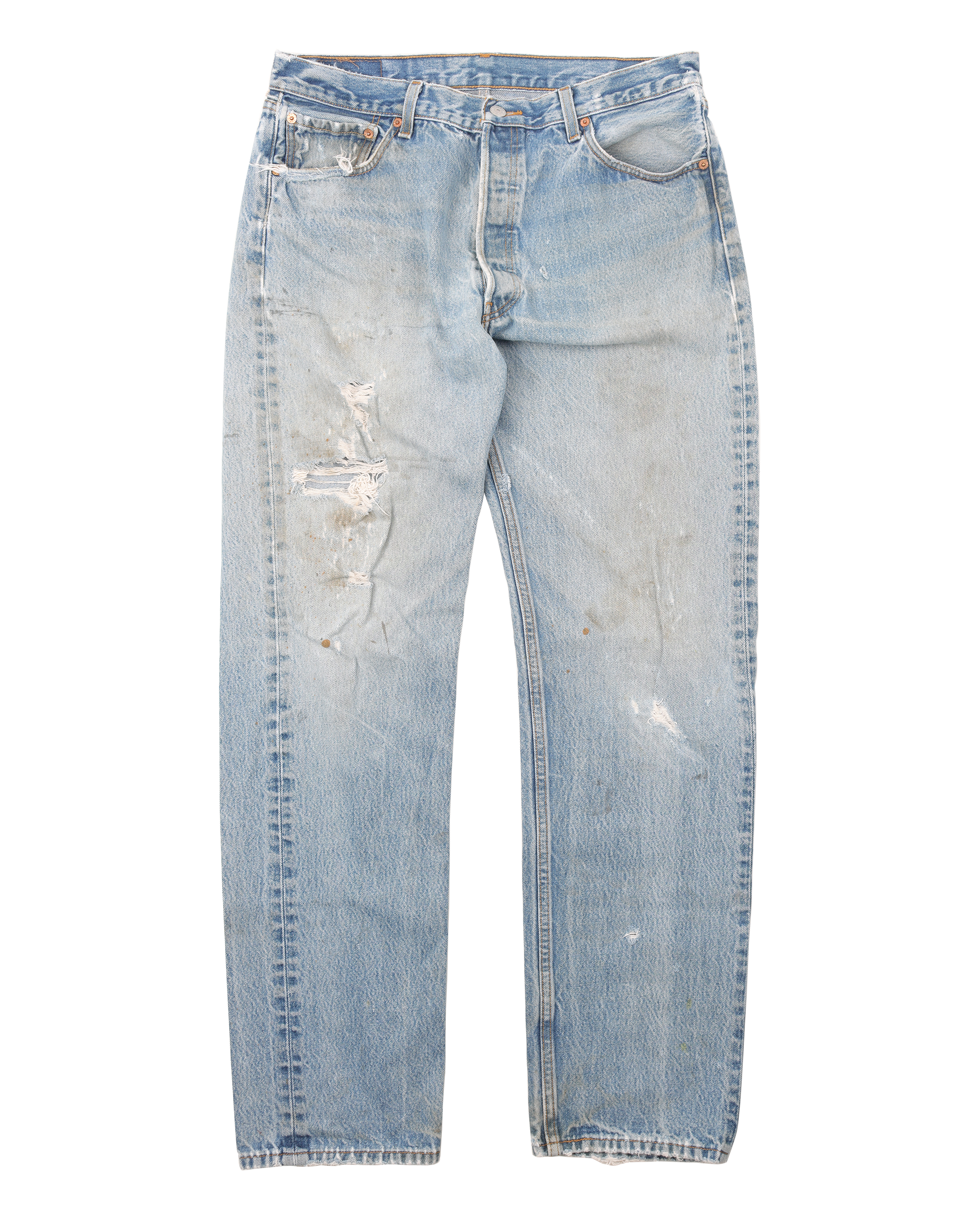 Vintage 1990's Levi's 501 Original Fit Men's Jeans - Classic Blue Denim Pants for Casual Wear & Retro Fashion