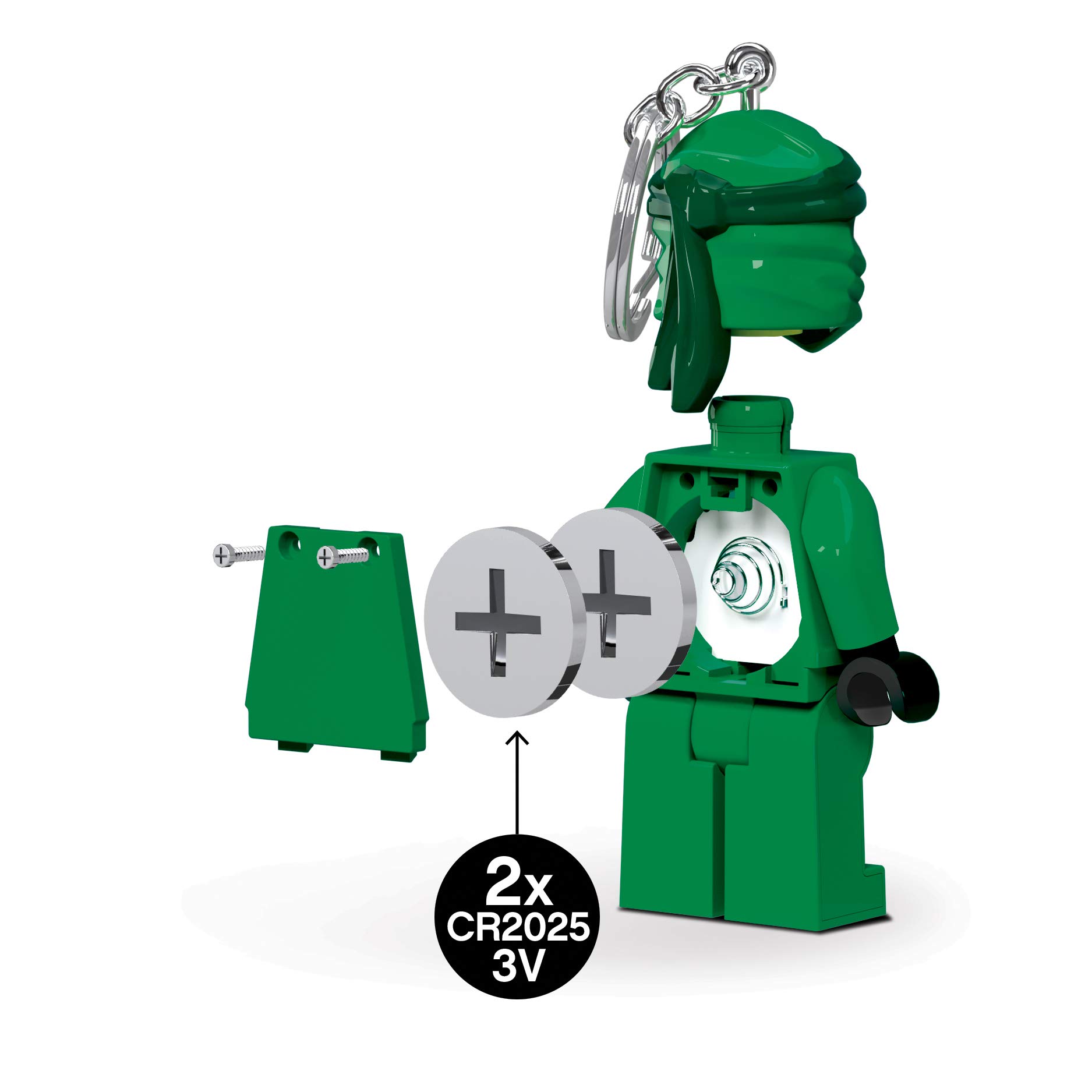 LEGO Ninjago Lloyd 3 Inch Tall Figure Keychain Light with Clip - Collectible Toy for Kids, Fans & Gift (KE150H) - Perfect for Backpacks, Keyrings & Cosplay Accessories
