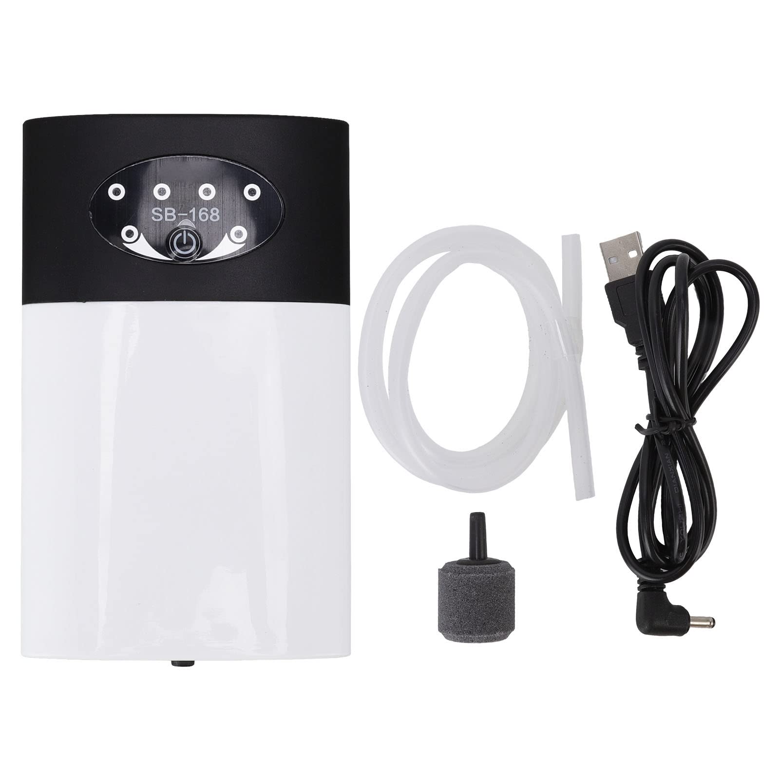 Longzhuo Rechargeable Ultra Quiet Aquarium Air Pump - Fish Tank Oxygen Pump for Indoor & Outdoor Use - Perfect for Home Aquariums, Fish Tanks, and Pond Aeration