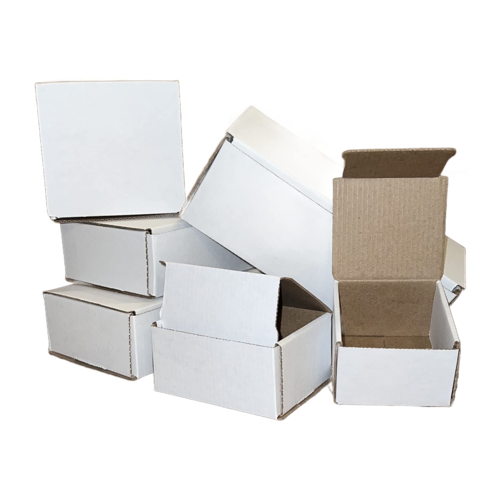 250 White 6x4x3 Corrugated Cardboard Shipping Boxes for Mailing, Packing & Storage – Perfect for Small Business, Ecommerce & Home Organization