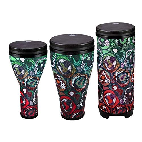 Remo World Percussion Sets Festival Combo Pack - Tribal Green DP-2510-AA-68 | Hand Drums for Music Festivals, Drum Circles & Cultural Performances