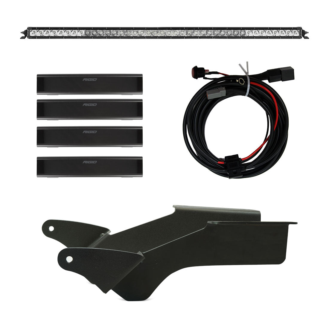 2021-2023 Ford Bronco Rigid SR Series LED Light Bar Roof Rack Kit - Off-Road Adventure Lighting for Enhanced Night Visibility