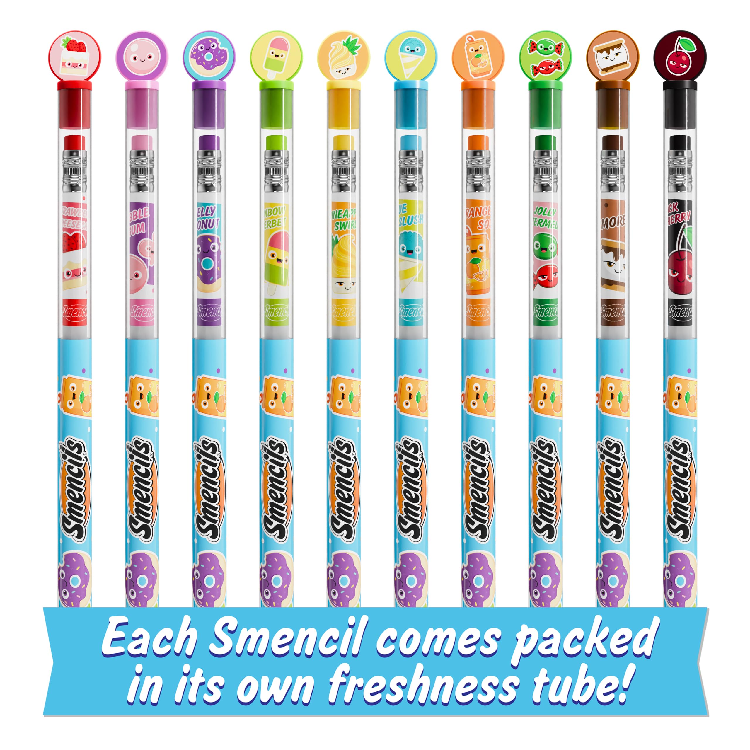 Graphite Smencils (2 Pack) - HB #2 Patented Gourmet Scented Pencils, 10 Count - Perfect Gifts for Kids, Students & Teachers - Fun School Supplies for Classroom, Homework & Art Projects