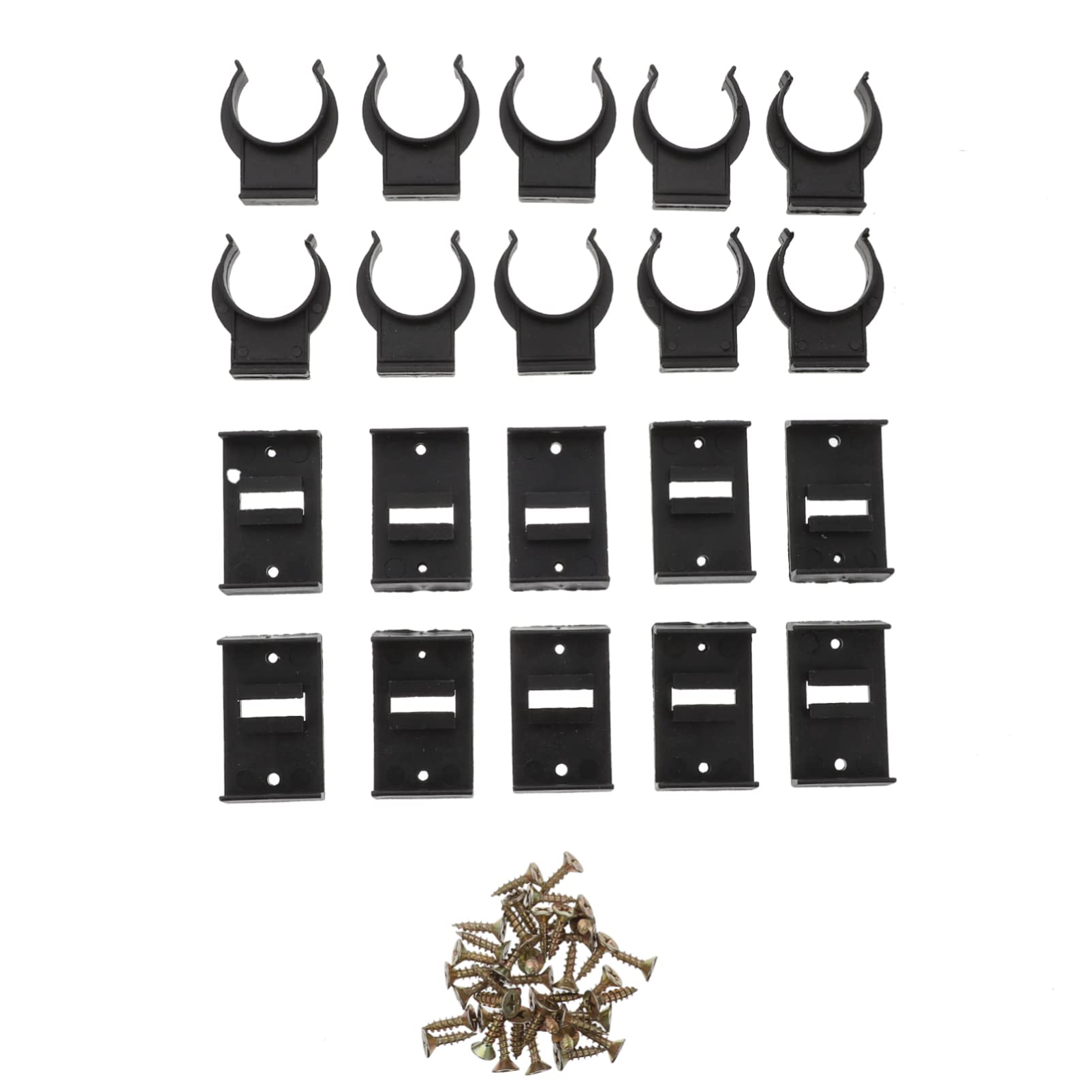 UPKOCH 10 Pack Kitchen Cabinet Kickboard Clips with Screws - Heavy Duty Plinth Clips for Secure Under Cabinet Installation (DIY Home Improvement & Kitchen Remodeling)