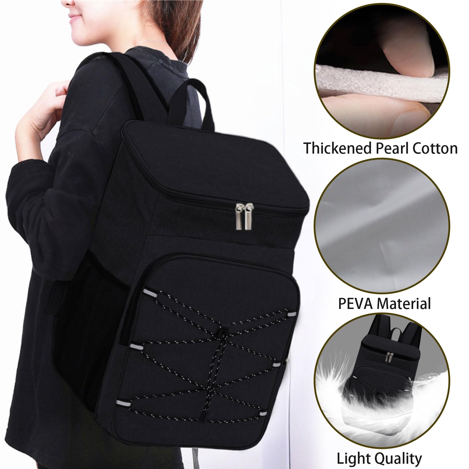 Wesoke Insulated Cooler Backpack - Leakproof Large Capacity Thermal Bag for Camping, Hiking, Beach & Work Trips | Waterproof Lunch Cooler for Men & Women | Perfect for Picnics, Outdoor Adventures & Travel