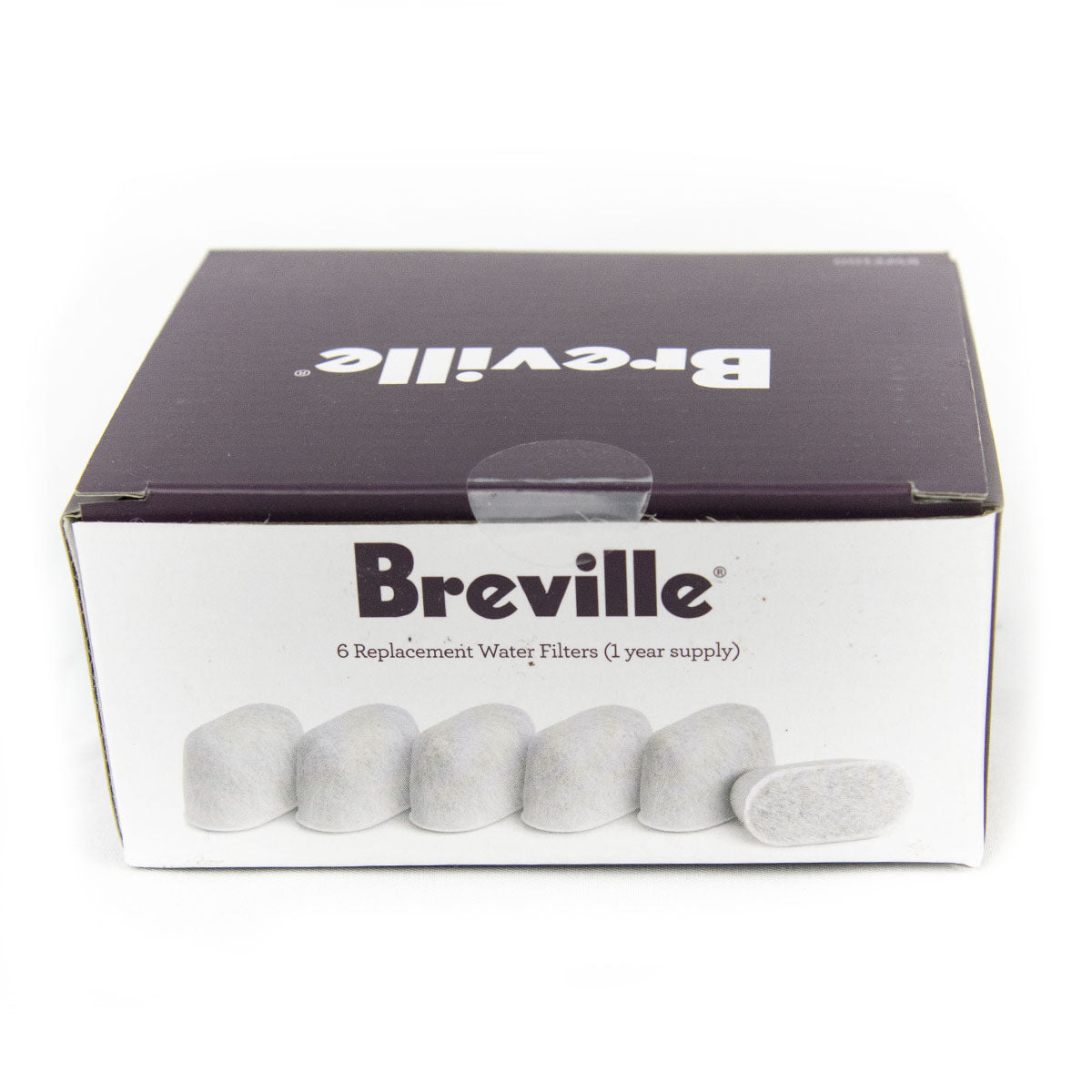 BREVILLE Replacement Water Filters (6-Pack) – Compatible with Coffee Makers & Espresso Machines – Pure Filtered Water for Home & Office Use