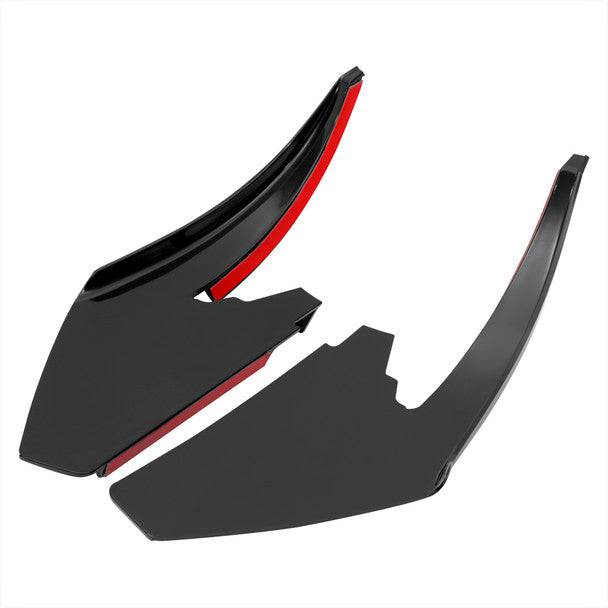2018-2022 Ford Mustang GT/EcoBoost Front Bumper Canard Splitters - Aerodynamic Lower Dive Trims for Enhanced Performance & Style - Perfect for Track Racing & Street Driving