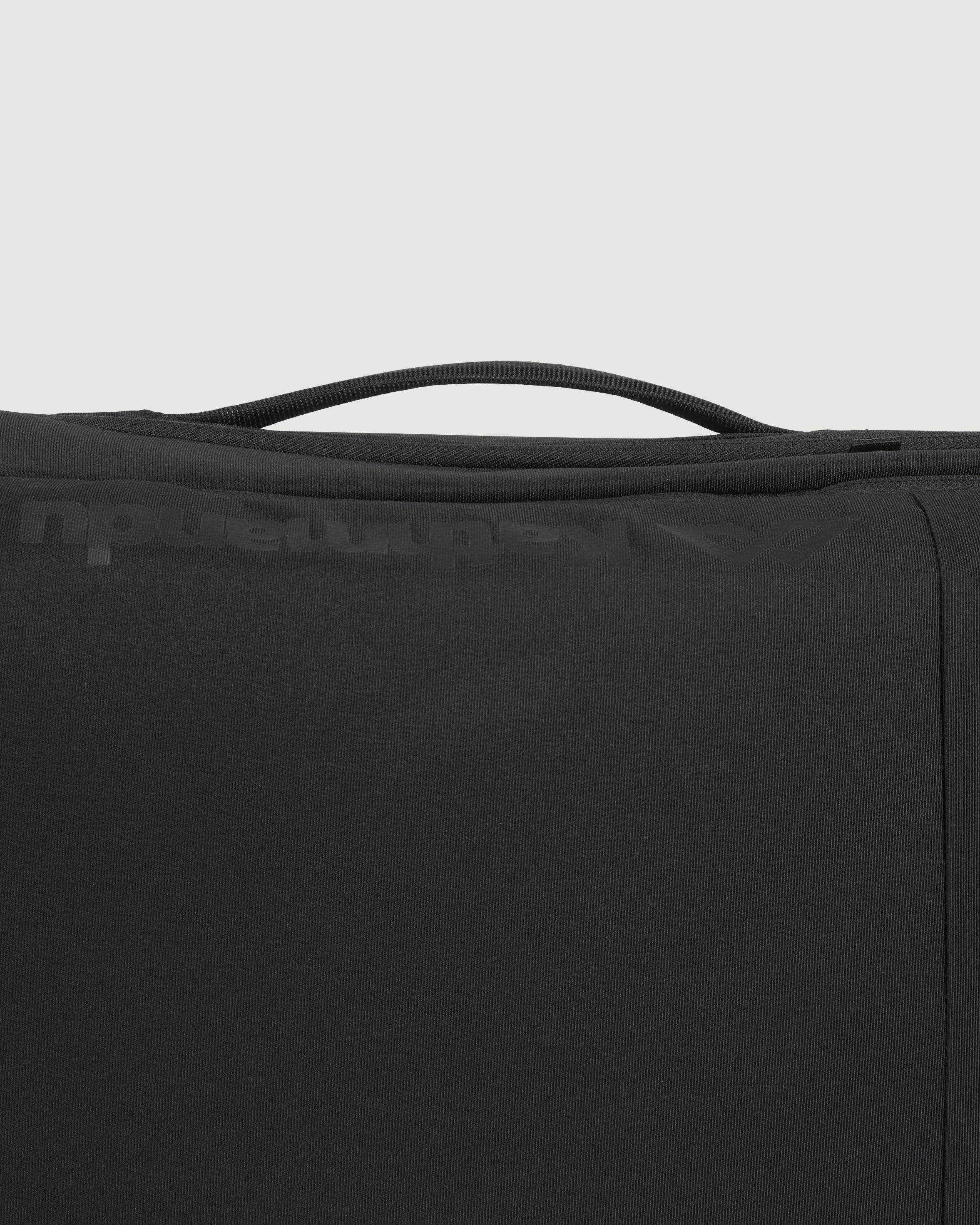 35L Split Level Trolley Bag - Black/Black - Perfect for Travel, Shopping & Outdoor Adventures