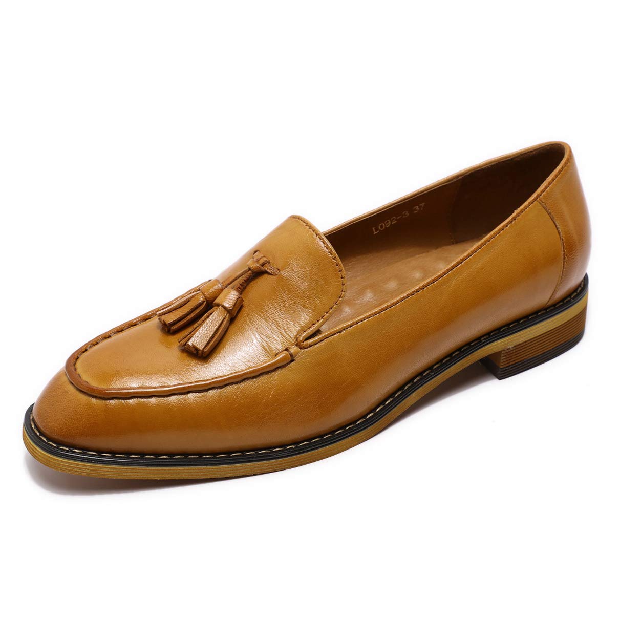 Mona Flying Women's Penny Loafers - Genuine Leather Casual Flat Shoes for Women & Girls | Comfortable Slip-On Shoes for Work, Office & Everyday Wear