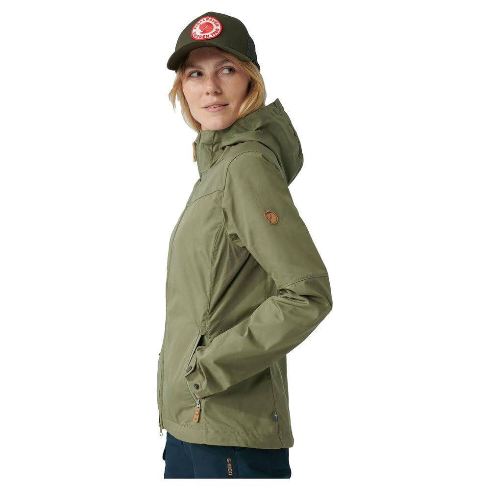 Fjallraven Stina Jacket for Women - Waterproof Outdoor Windbreaker with Hood - Perfect for Hiking, Camping & Travel