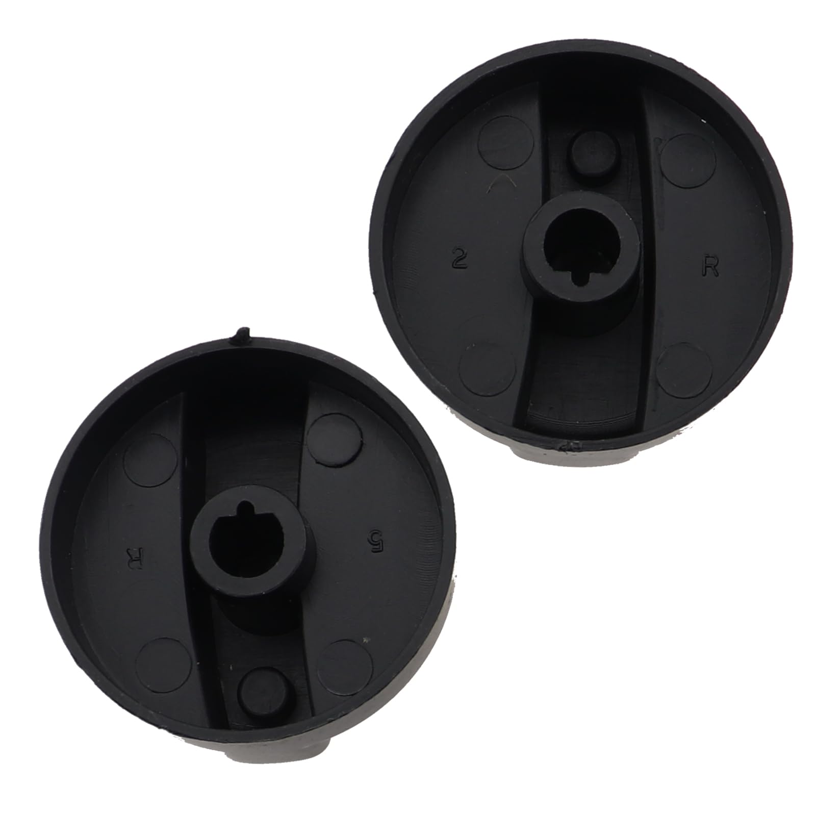 4PCS 1.7 Inch Universal Black Patio Heater Control Knob Replacement - Durable Plastic Gas Cooktop Knob Protector for Fireplaces, Gas Grills & Outdoor Heating (Perfect for Backyard, Deck & Patio Use)