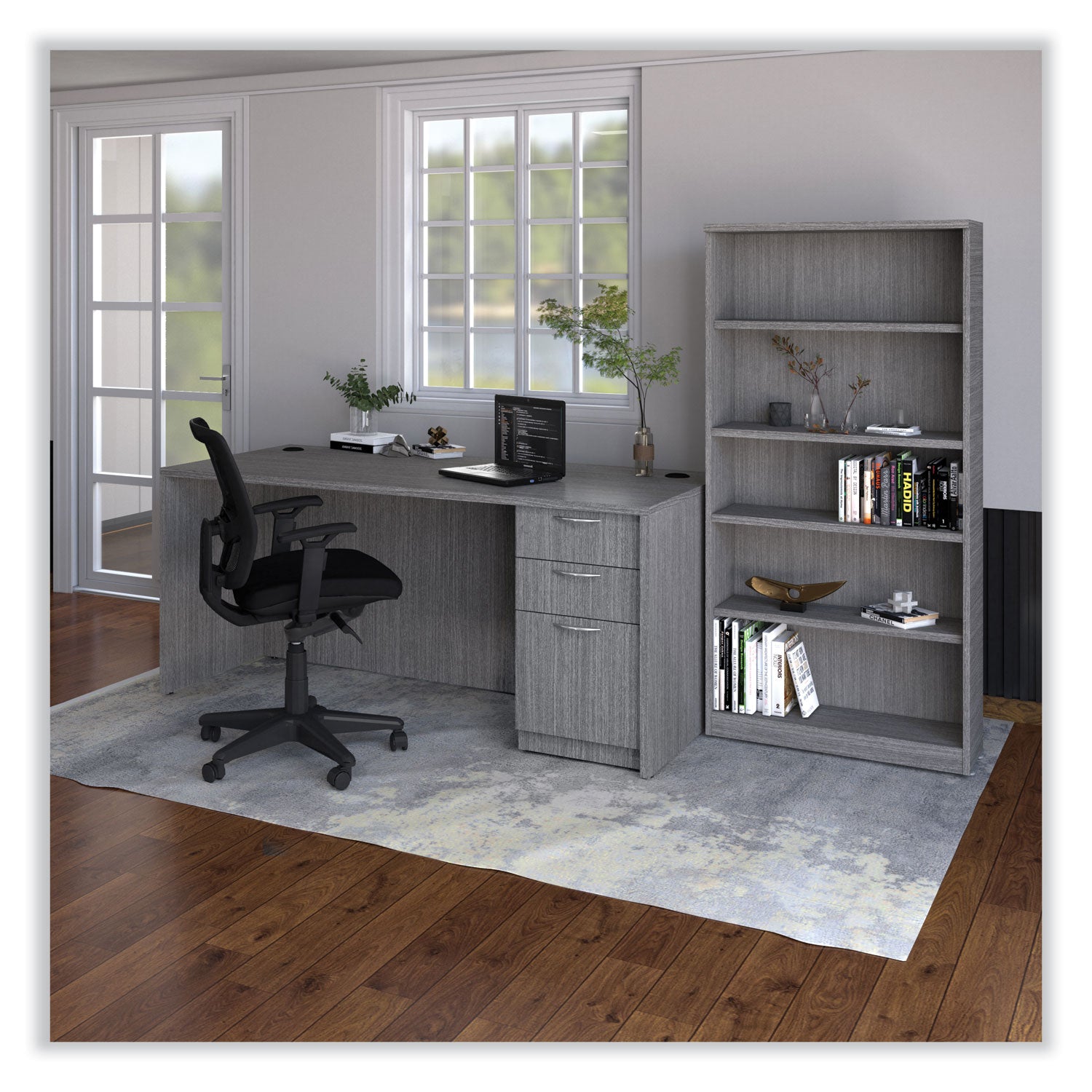 Alera Valencia Series 3-Drawer Mobile File Cabinet - Left/Right Opening, Legal/Letter Size, Gray - Office Storage Solution for Files & Documents (15.88