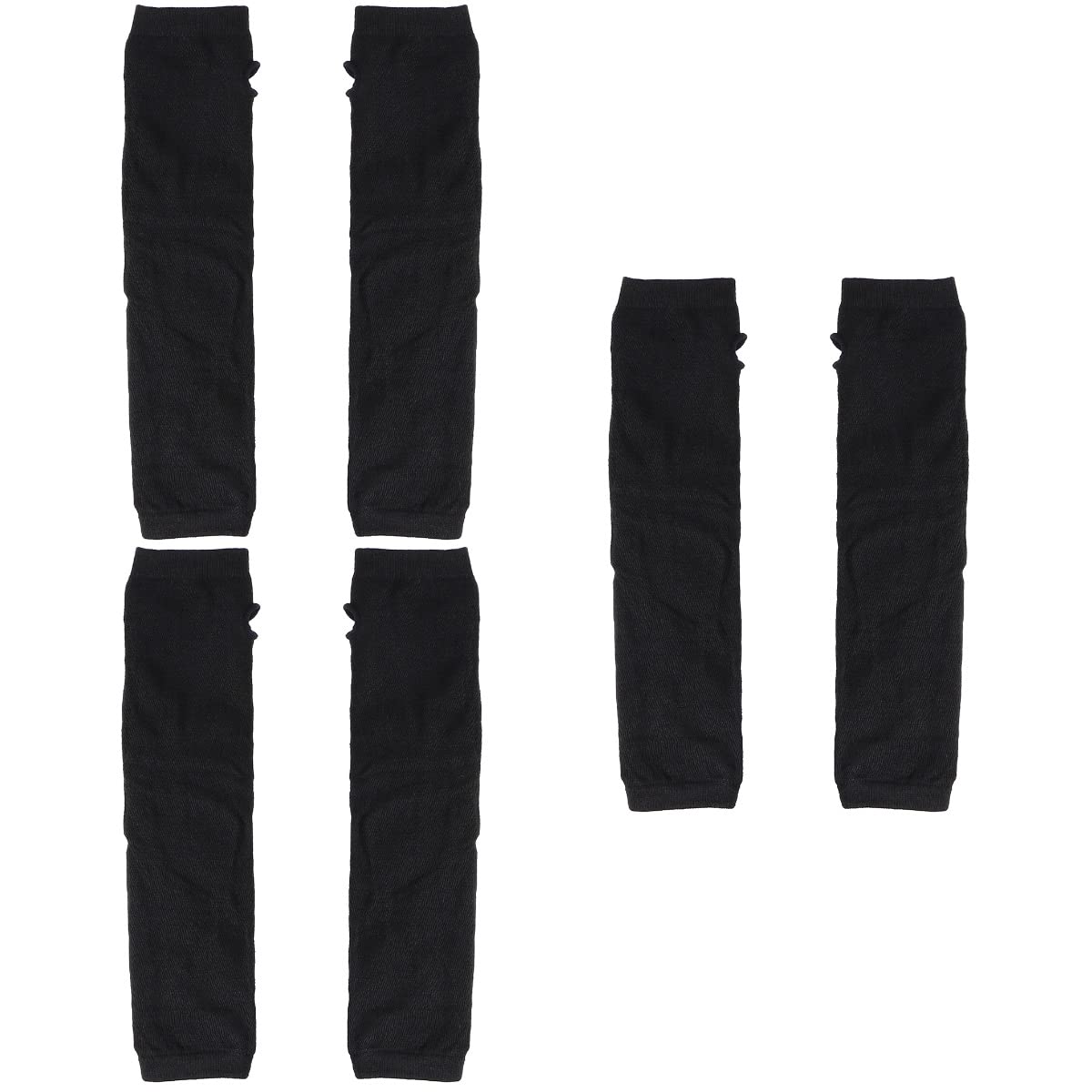 KESYOO 3-Pack Winter Knitted Long Sleeve Gloves - Fingerless Arm Warmers with Thumb Hole for Women | Valentine's Day, Christmas Party Favors & Cold Weather Protection | Perfect for Office, Outdoor Activities & Holiday Gifts