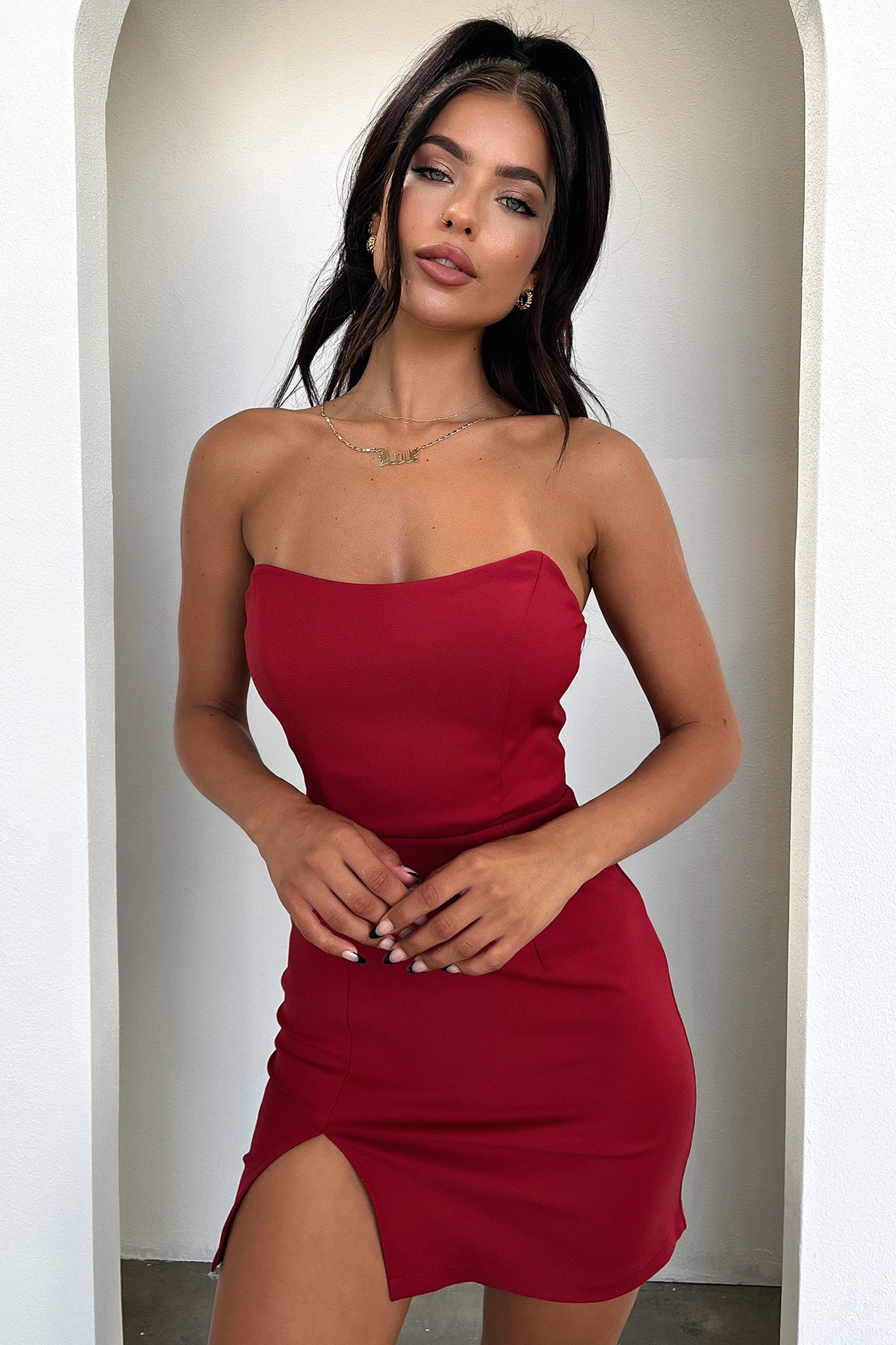 Lane Mini Dress in Red - Stylish & Comfortable Summer Dress for Women | Perfect for Parties, Dates & Casual Outings